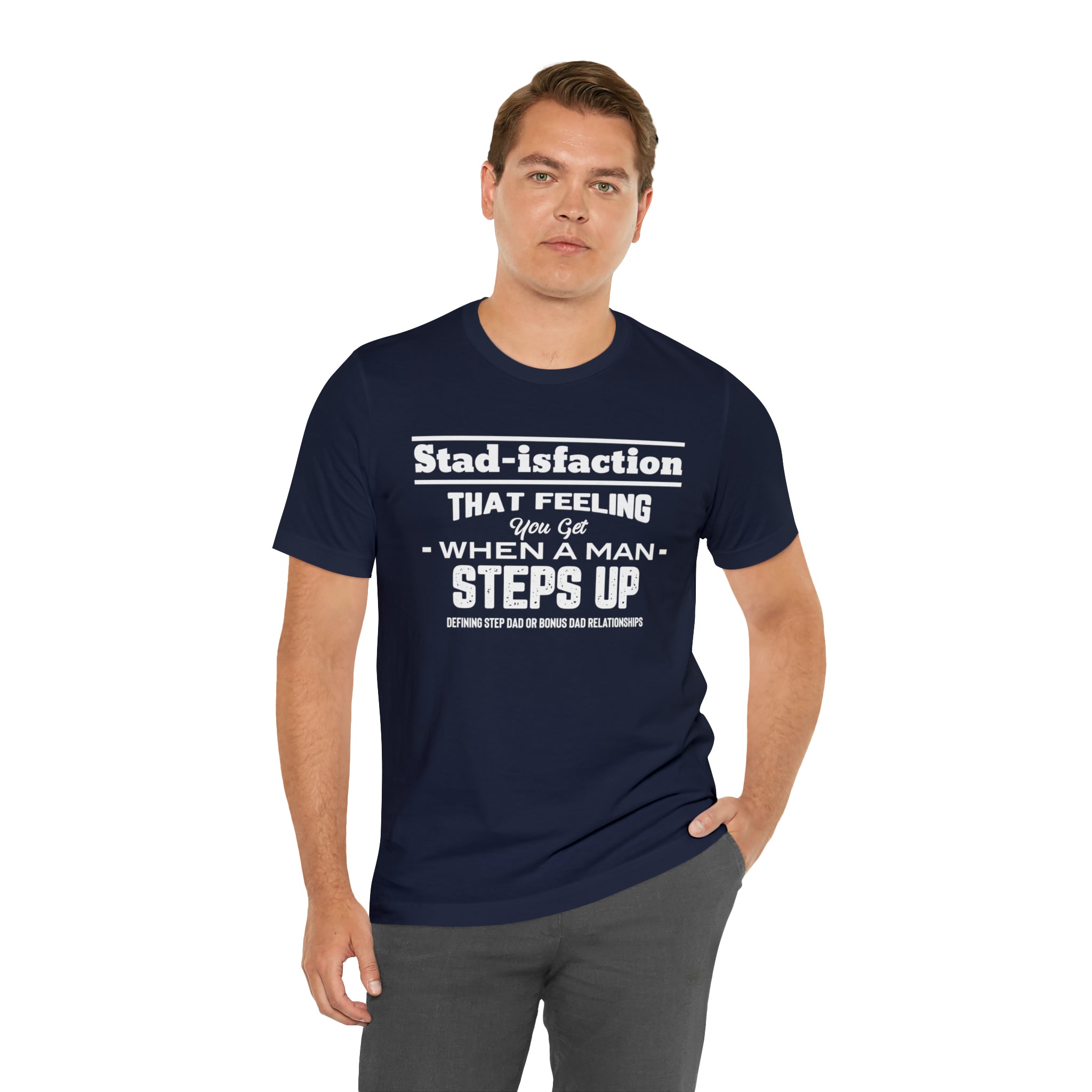 Fathers Day Gift Step Dad Unisex Softstyle T-Shirt Stad-isfaction Step Dad