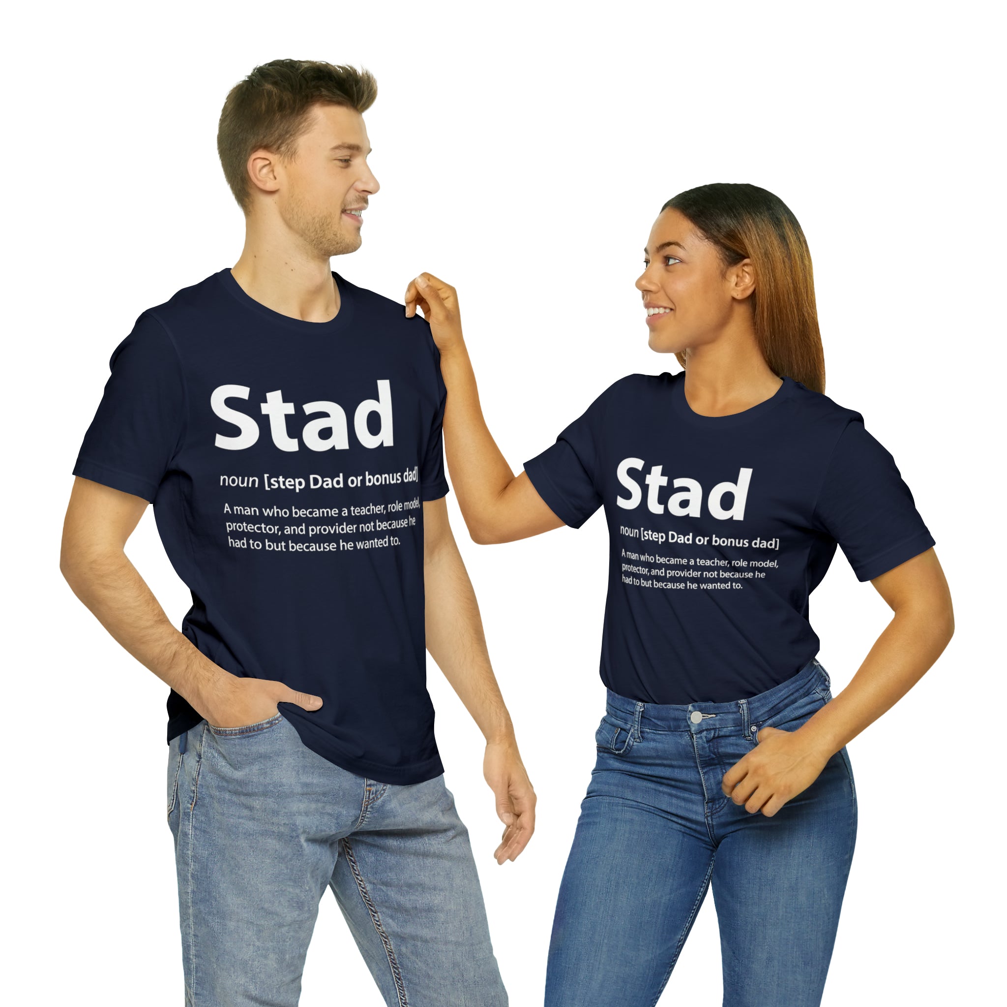 Fathers Day Gift Step Dad Unisex Softstyle T-Shirt Stad Step definition