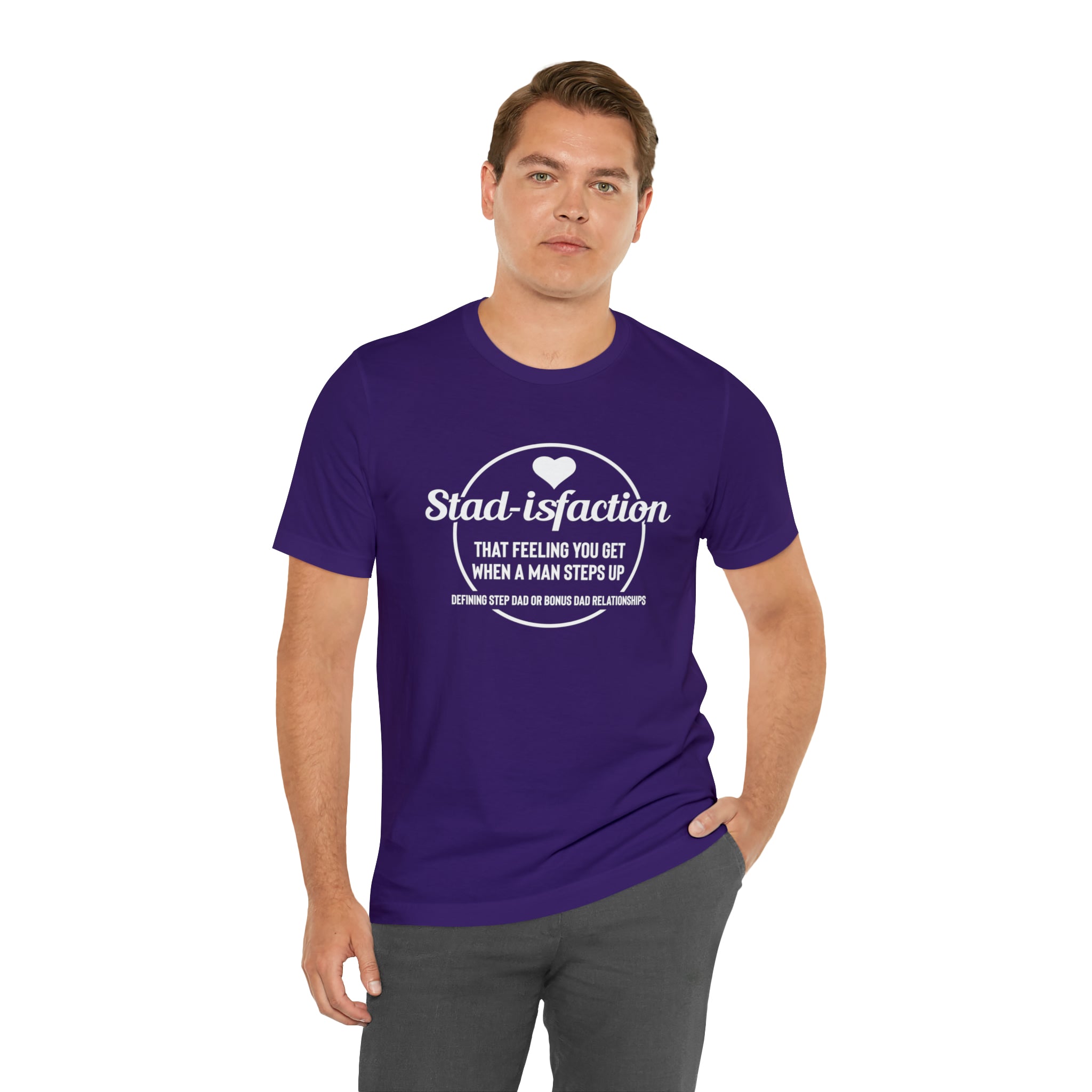 Fathers Day Gift Step Dad Unisex Softstyle T-Shirt Stad-isfaction Step Dad