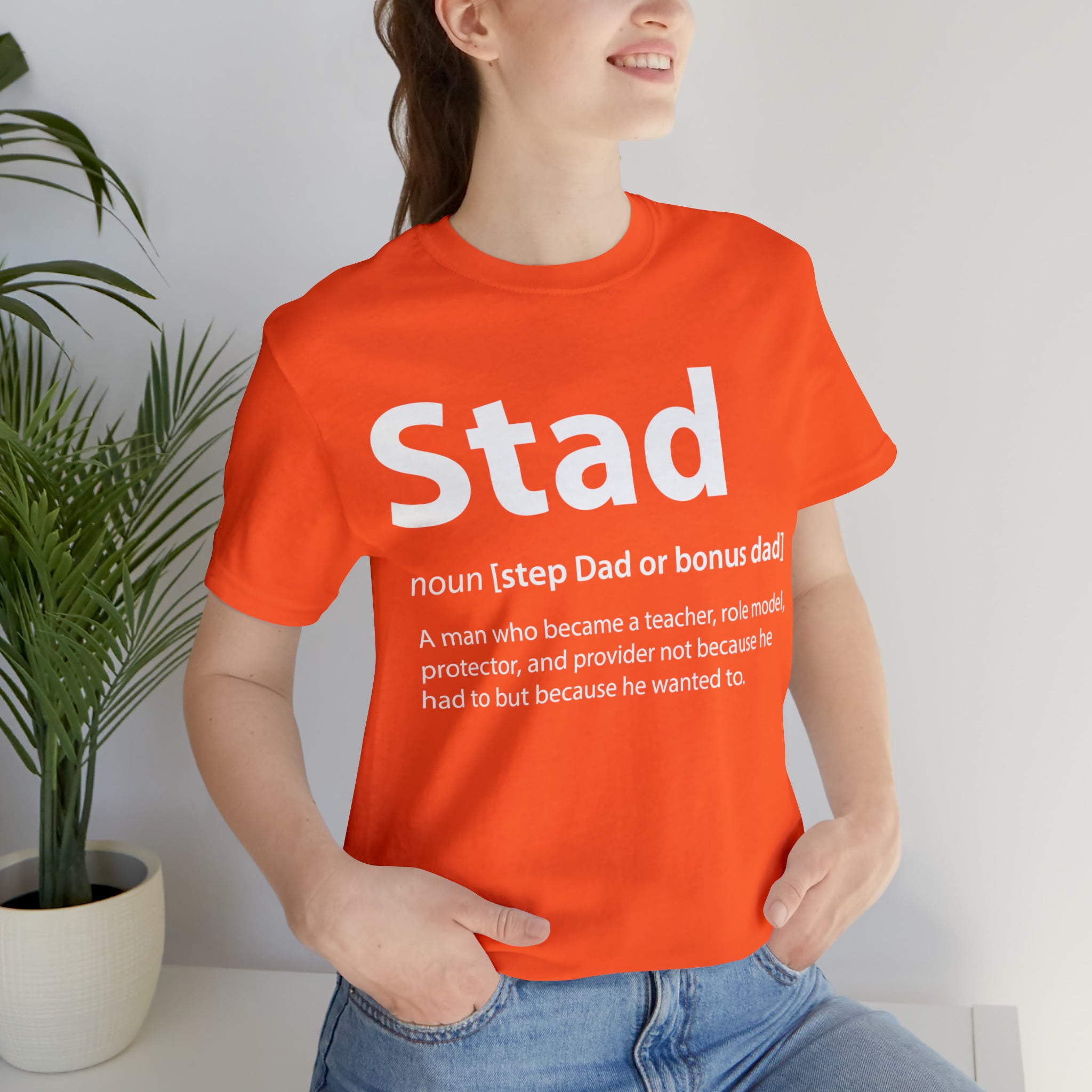 Fathers Day Gift Step Dad Unisex Softstyle T-Shirt Stad Step definition