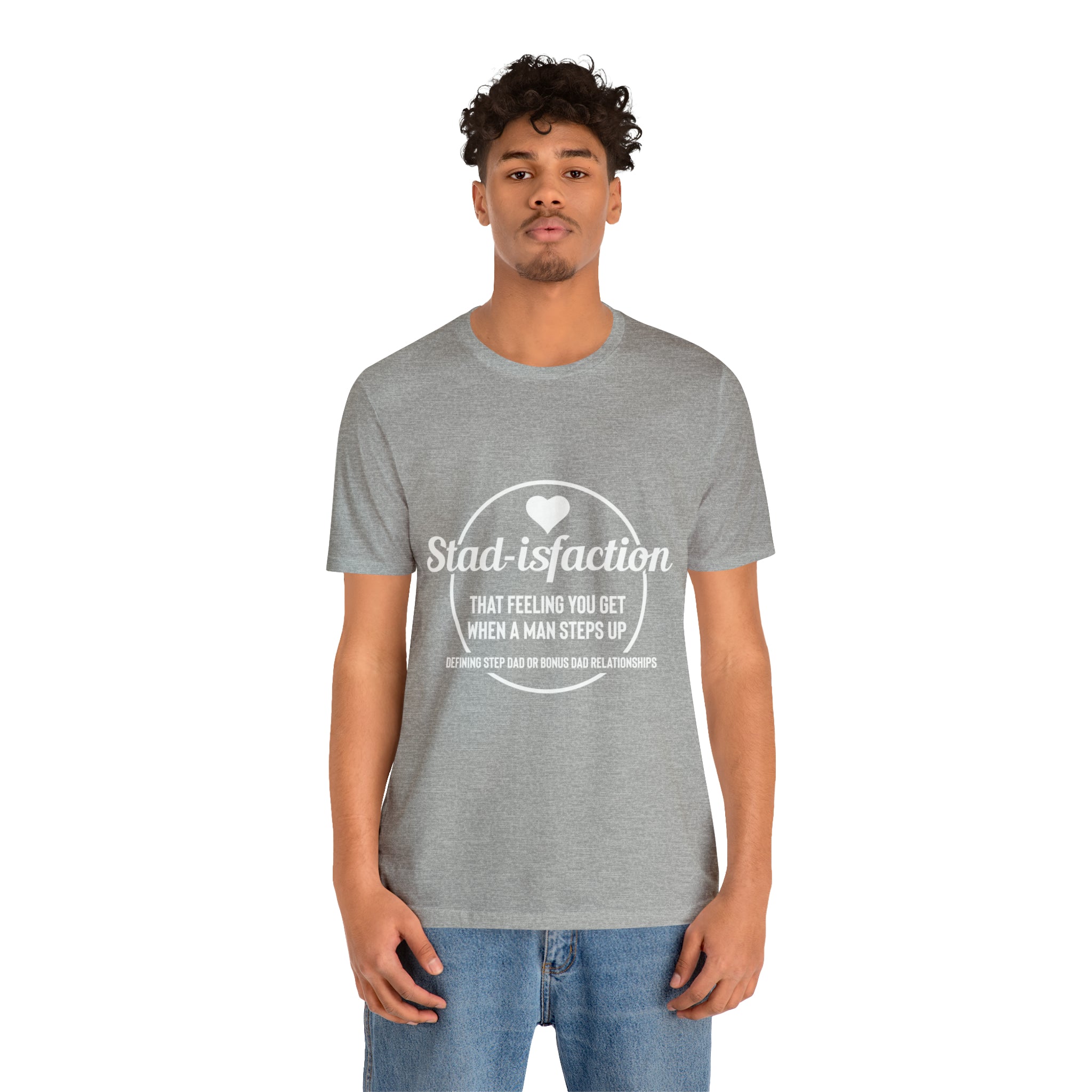 Fathers Day Gift Step Dad Unisex Softstyle T-Shirt Stad -isfaction step Dad
