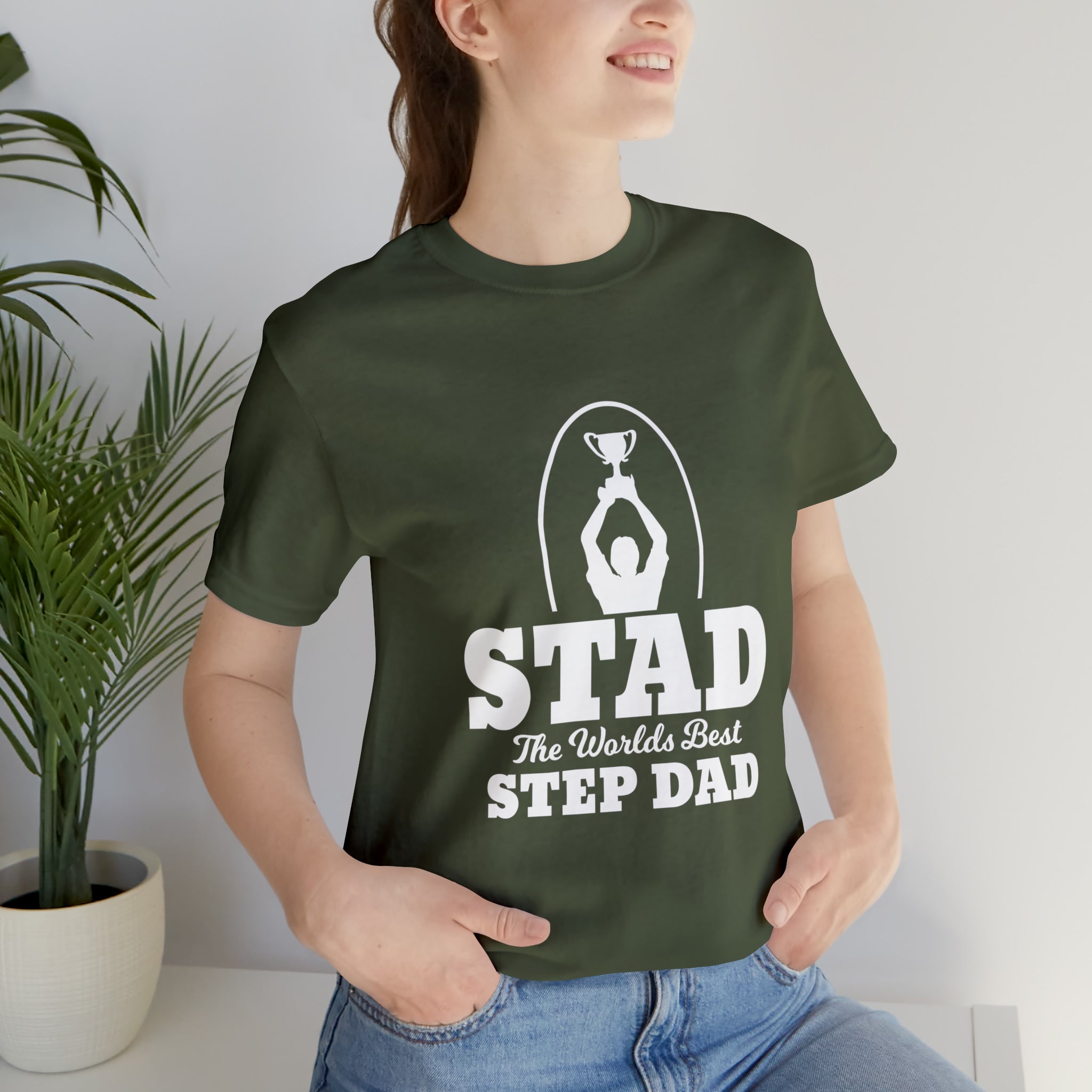 Fathers Day Gift Step Dad Unisex Softstyle T-Shirt Stad Worlds Best Step Dad