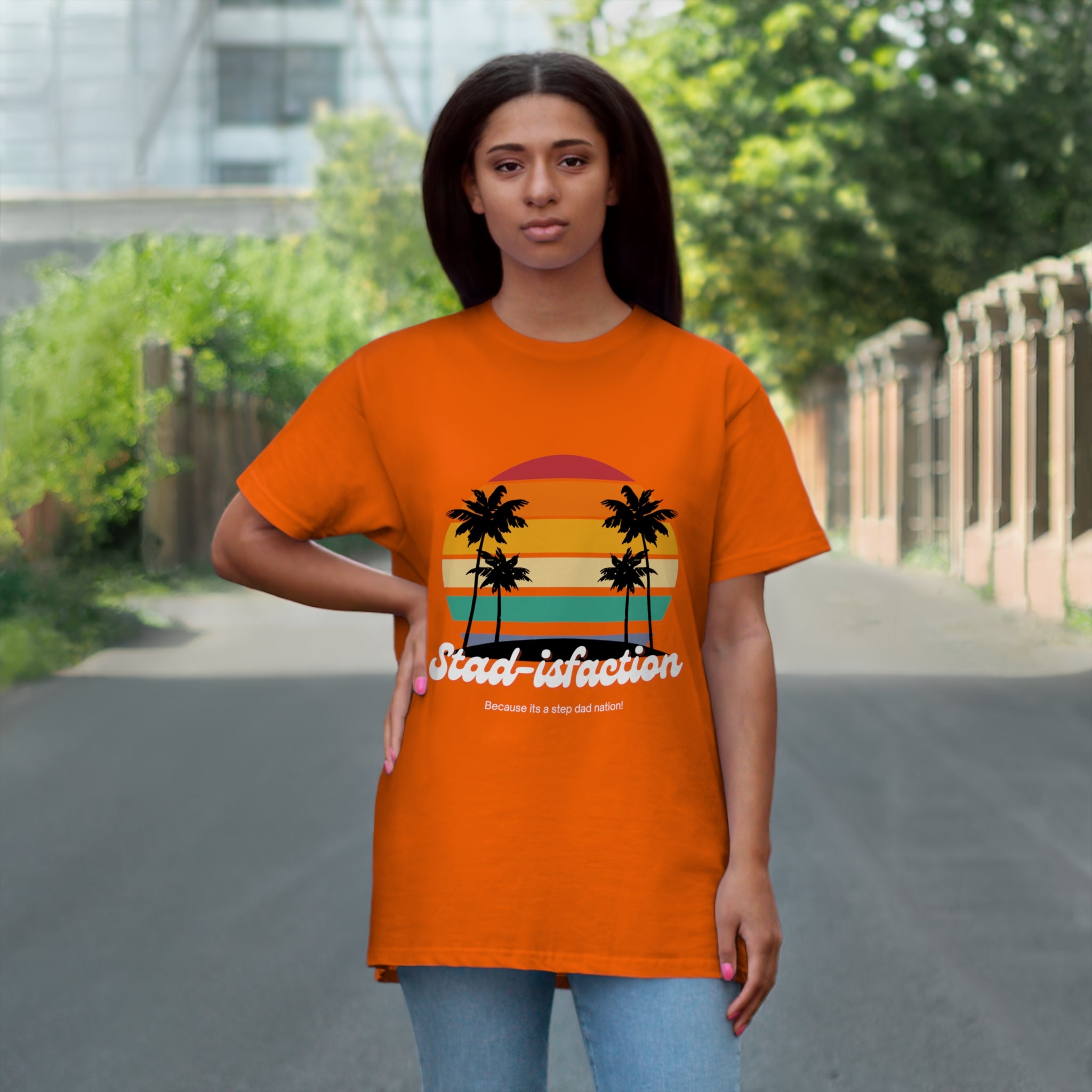 Fathers Day Gift Step Dad Unisex Softstyle T-Shirt Stad-isfaction
