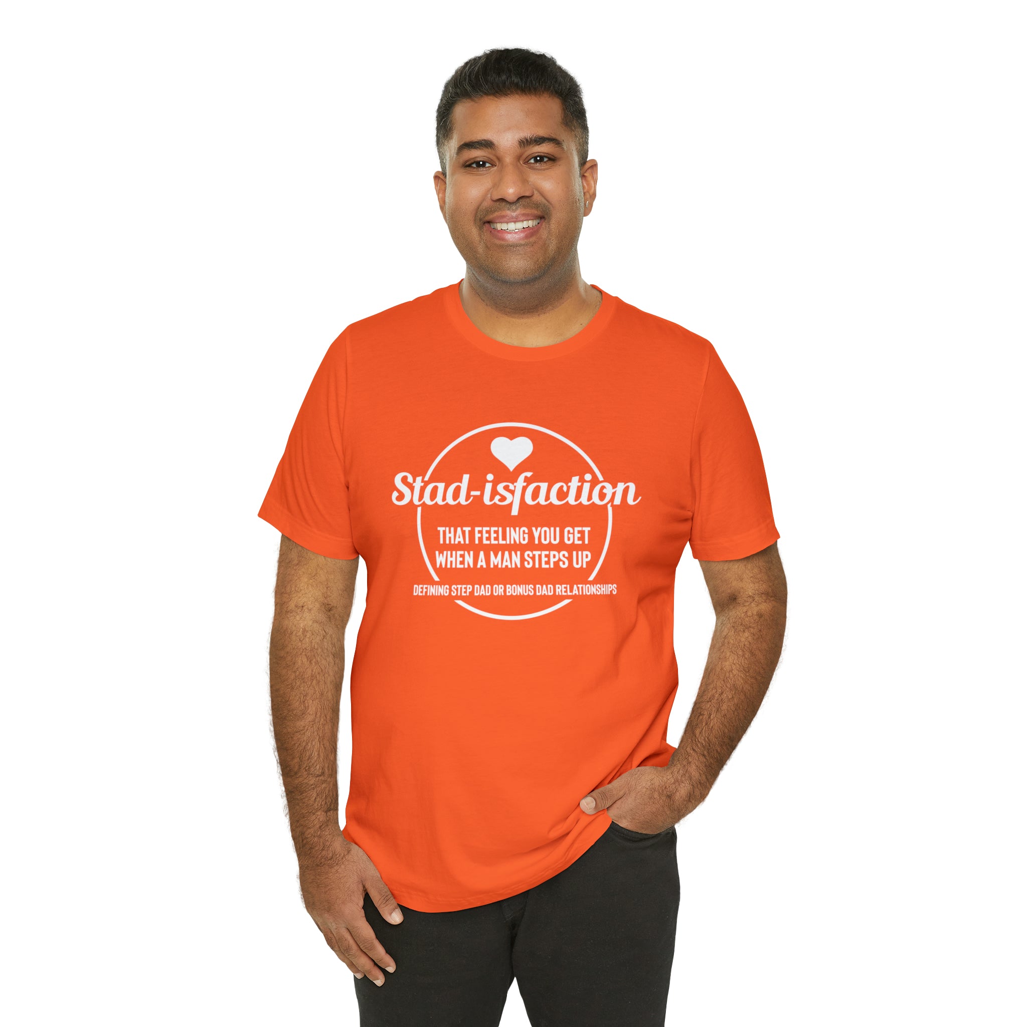 Fathers Day Gift Step Dad Unisex Softstyle T-Shirt Stad-isfaction Step Dad