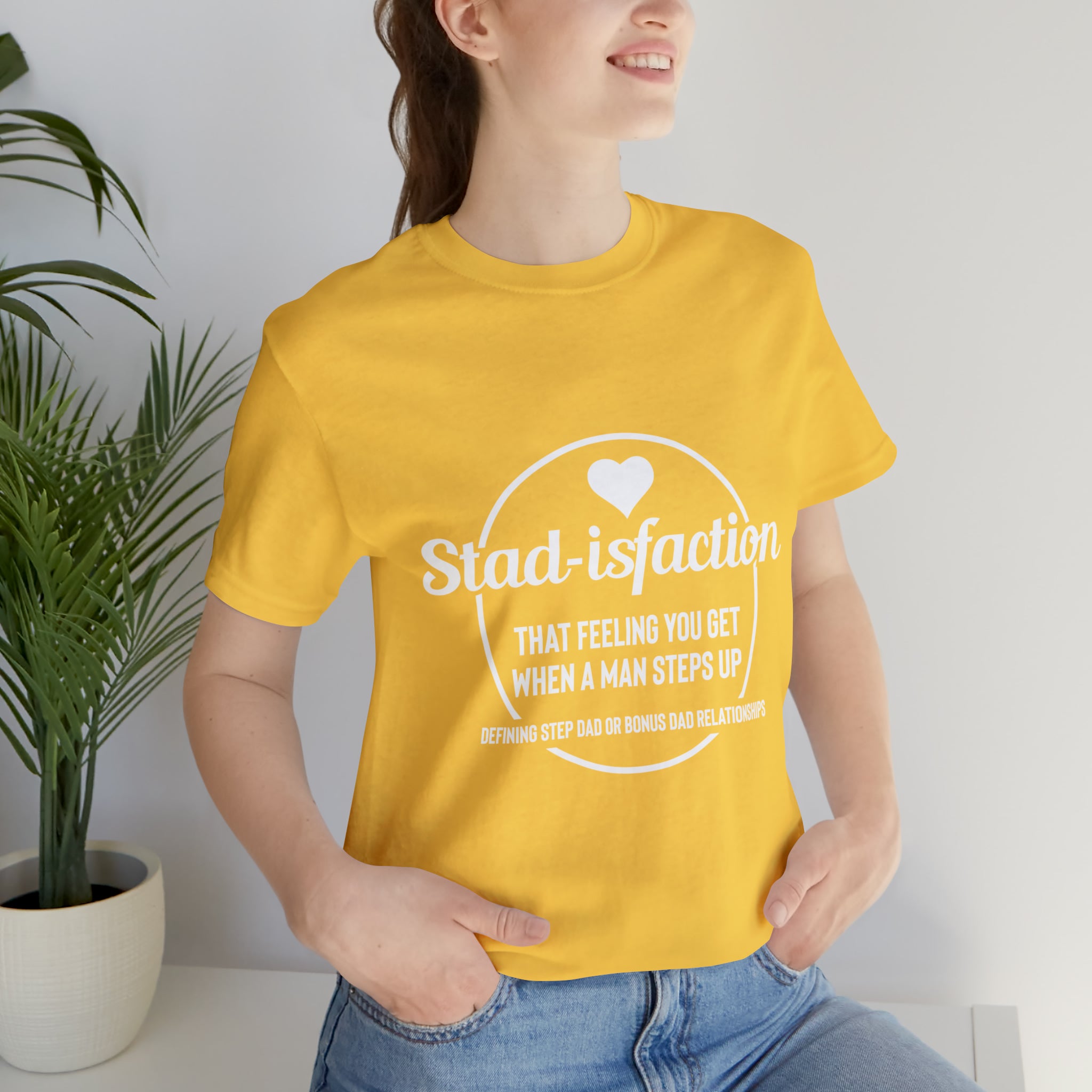 Fathers Day Gift Step Dad Unisex Softstyle T-Shirt Stad -isfaction step Dad