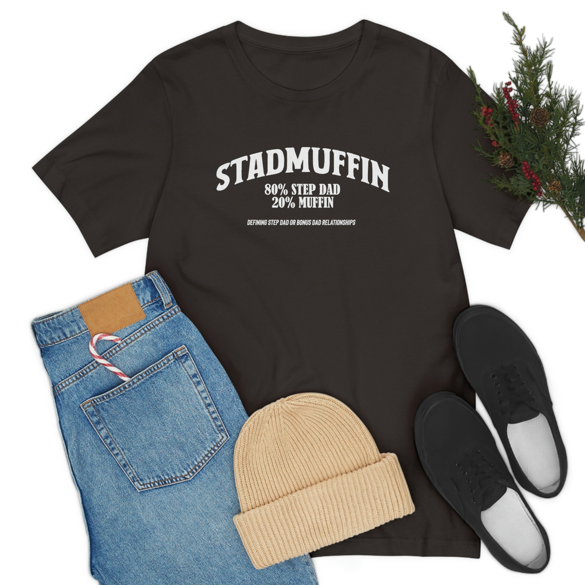Fathers Day Gift Step Dad Unisex Softstyle T-Shirt Stad Muffin Step Dad