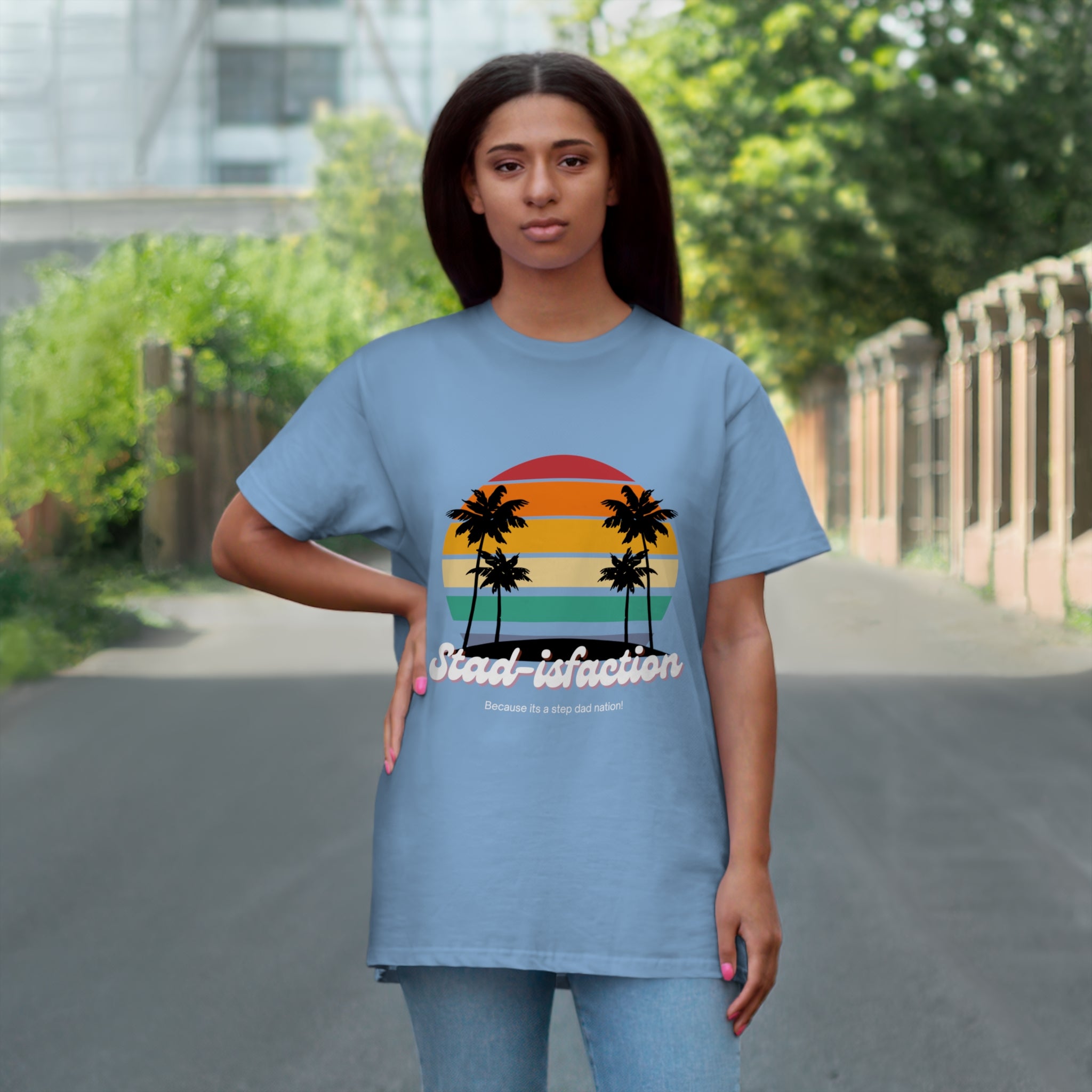 Fathers Day Gift Step Dad Unisex Softstyle T-Shirt Stad-isfaction
