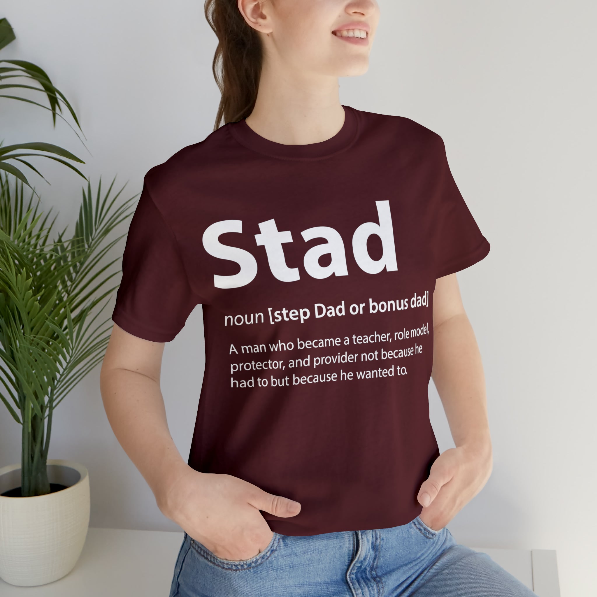 Fathers Day Gift Step Dad Unisex Softstyle T-Shirt Stad Step definition