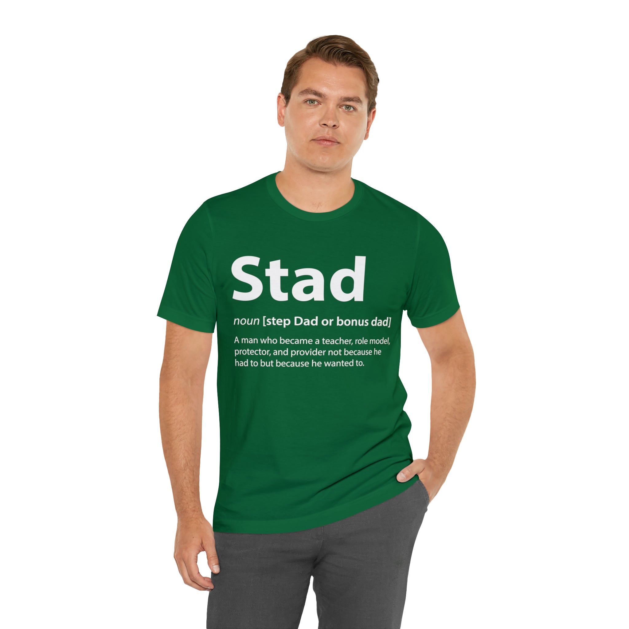Fathers Day Gift Step Dad Unisex Softstyle T-Shirt Stad Step definition