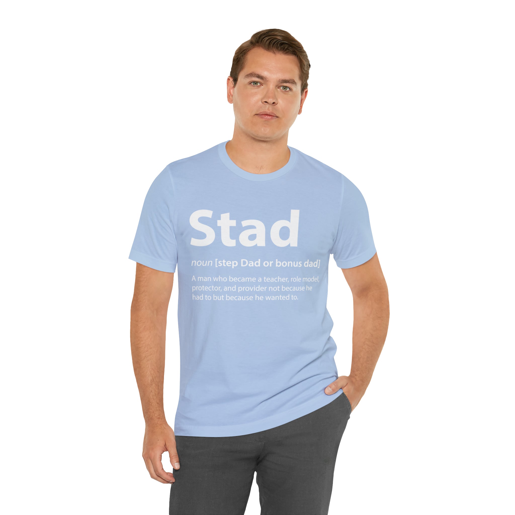 Fathers Day Gift Step Dad Unisex Softstyle T-Shirt Stad Step definition