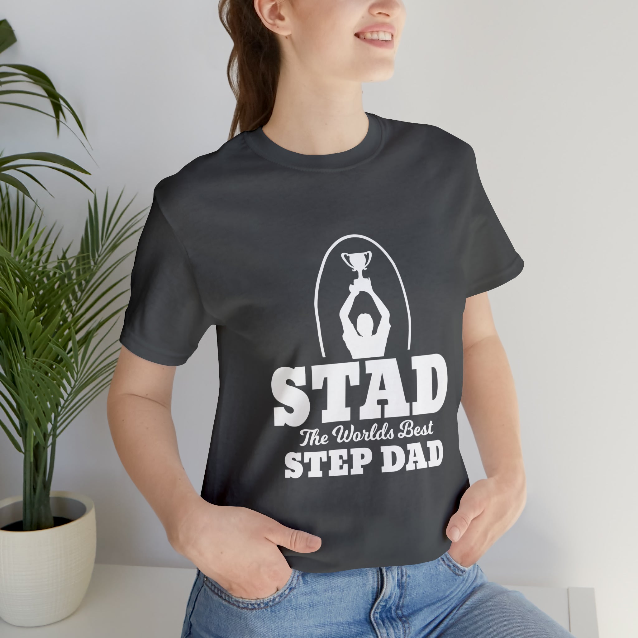 Fathers Day Gift Step Dad Unisex Softstyle T-Shirt Stad Worlds Best Step Dad