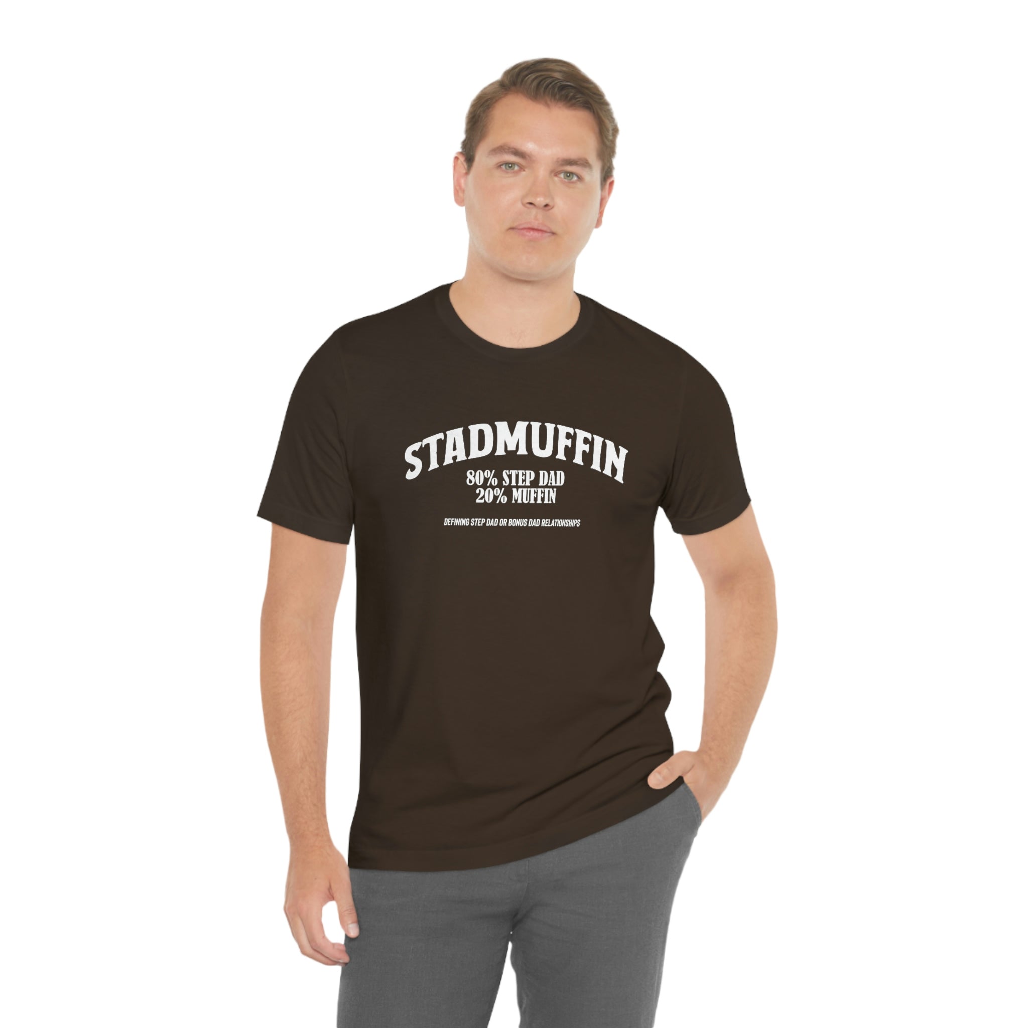 Fathers Day Gift Step Dad Unisex Softstyle T-Shirt Stad Muffin Step Dad