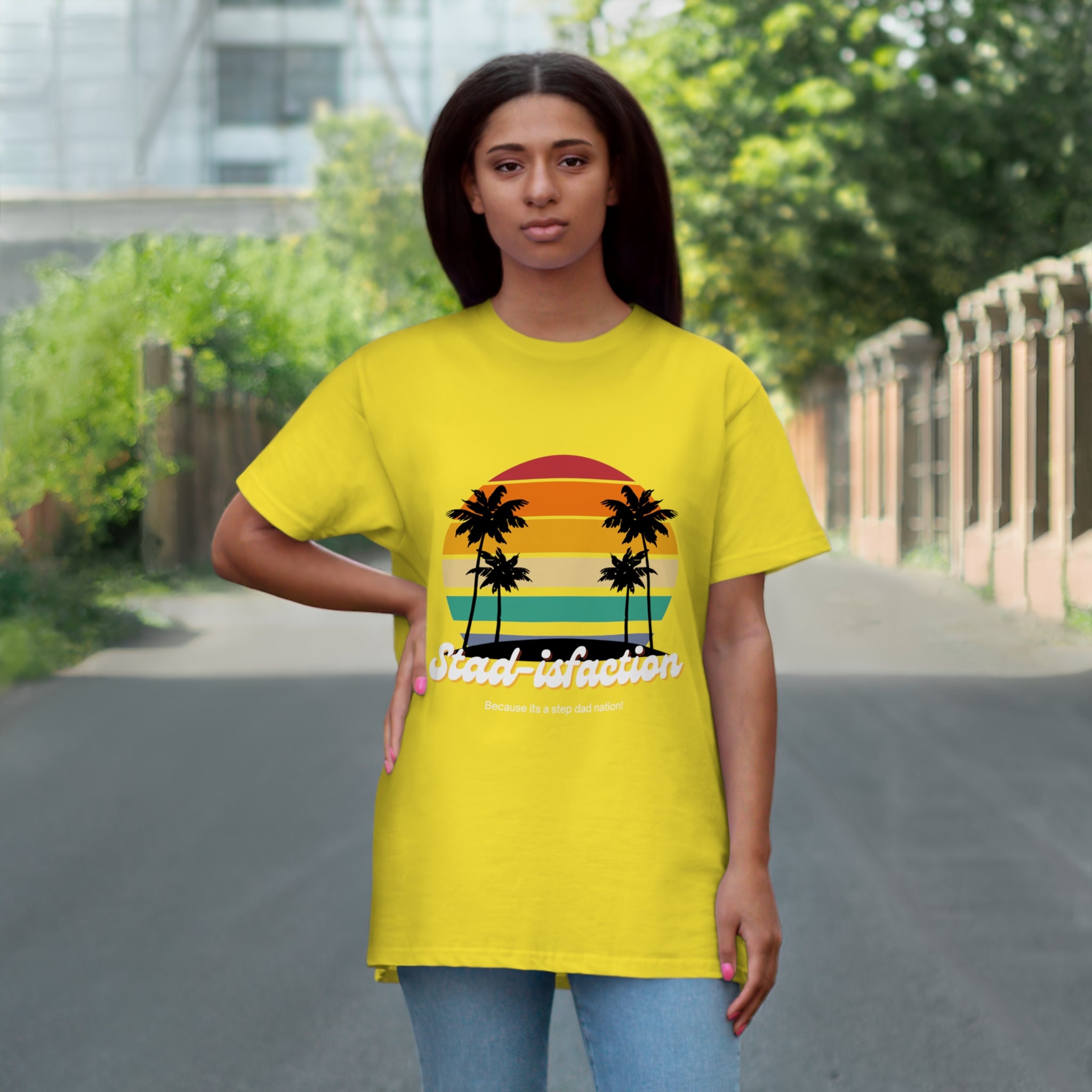 Fathers Day Gift Step Dad Unisex Softstyle T-Shirt Stad-isfaction