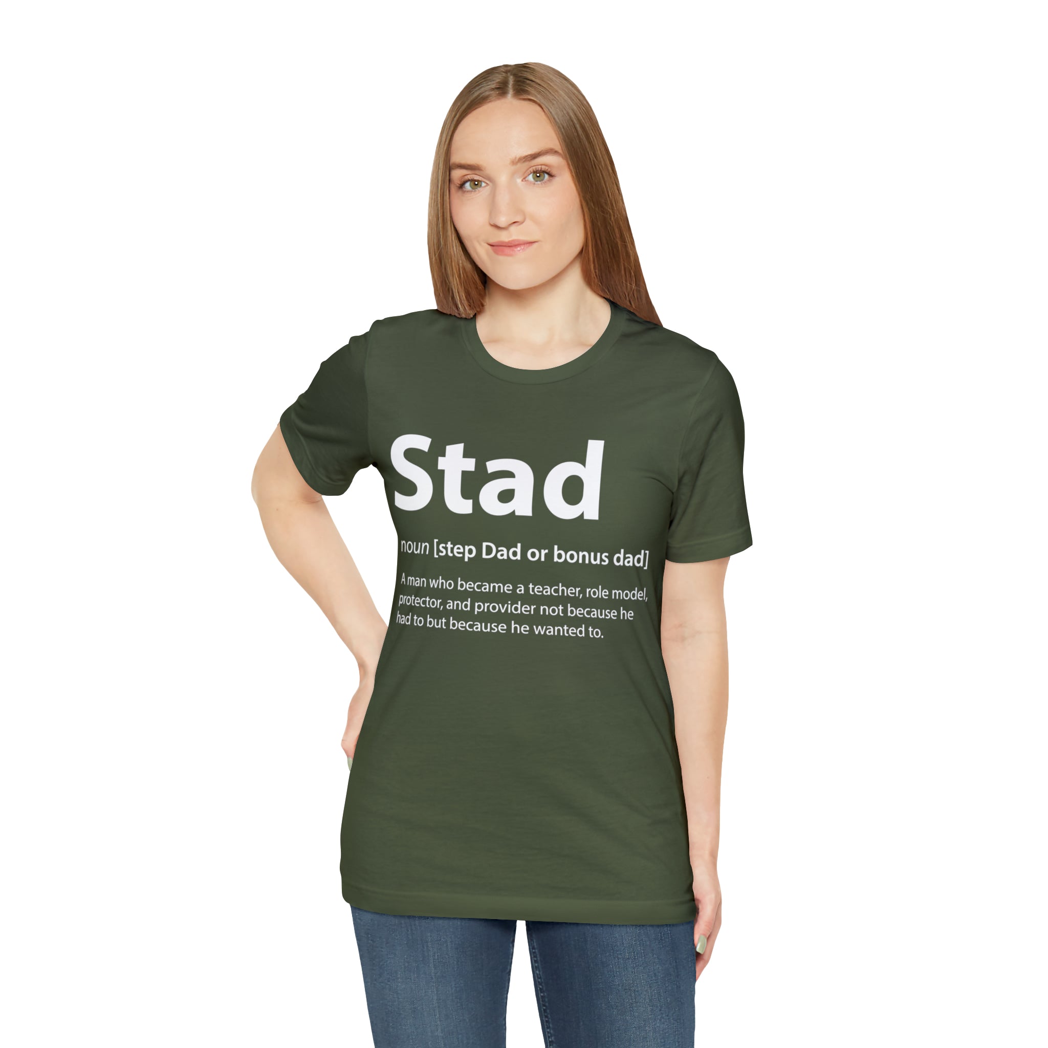 Fathers Day Gift Step Dad Unisex Softstyle T-Shirt Stad Step definition