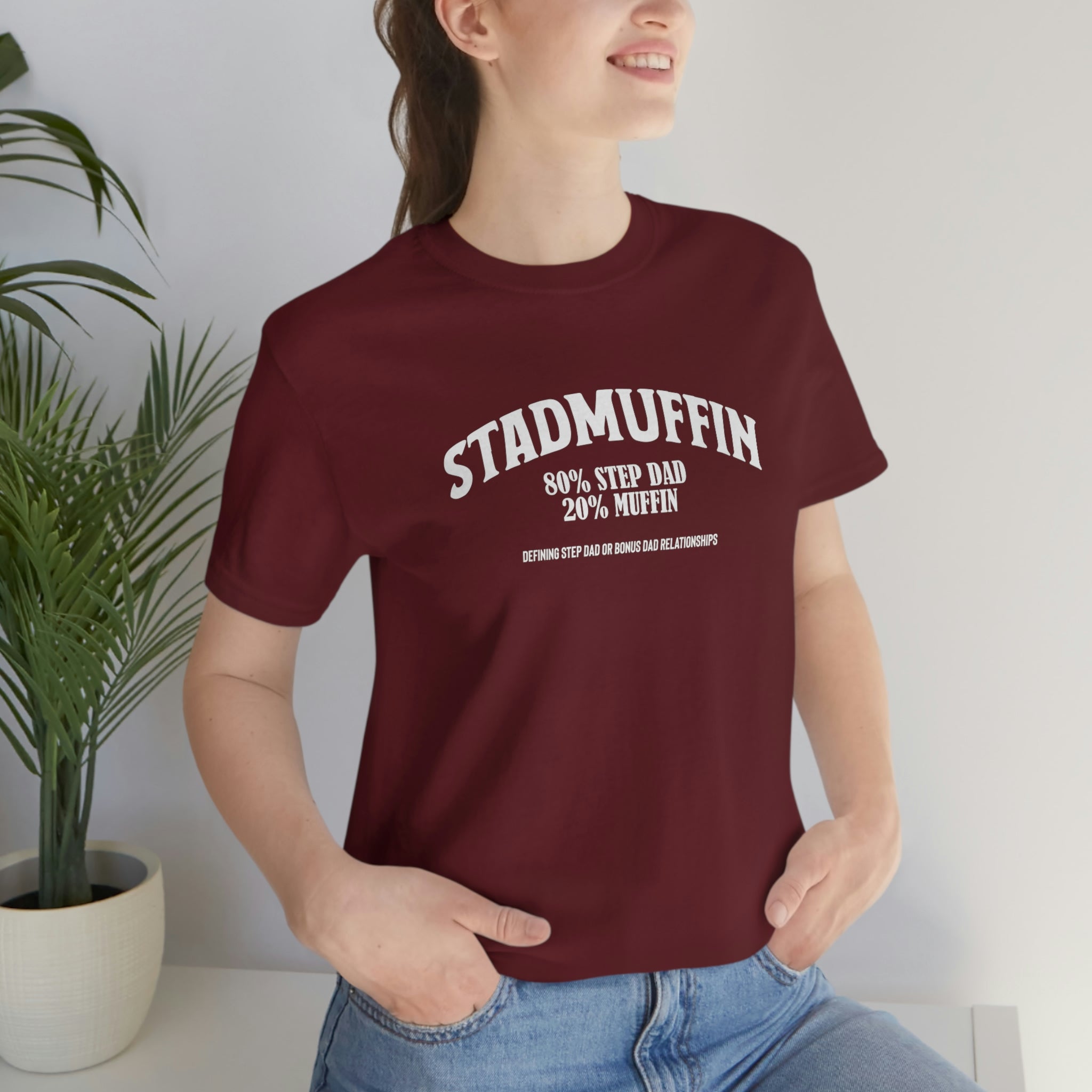 Fathers Day Gift Step Dad Unisex Softstyle T-Shirt Stad Muffin Step Dad