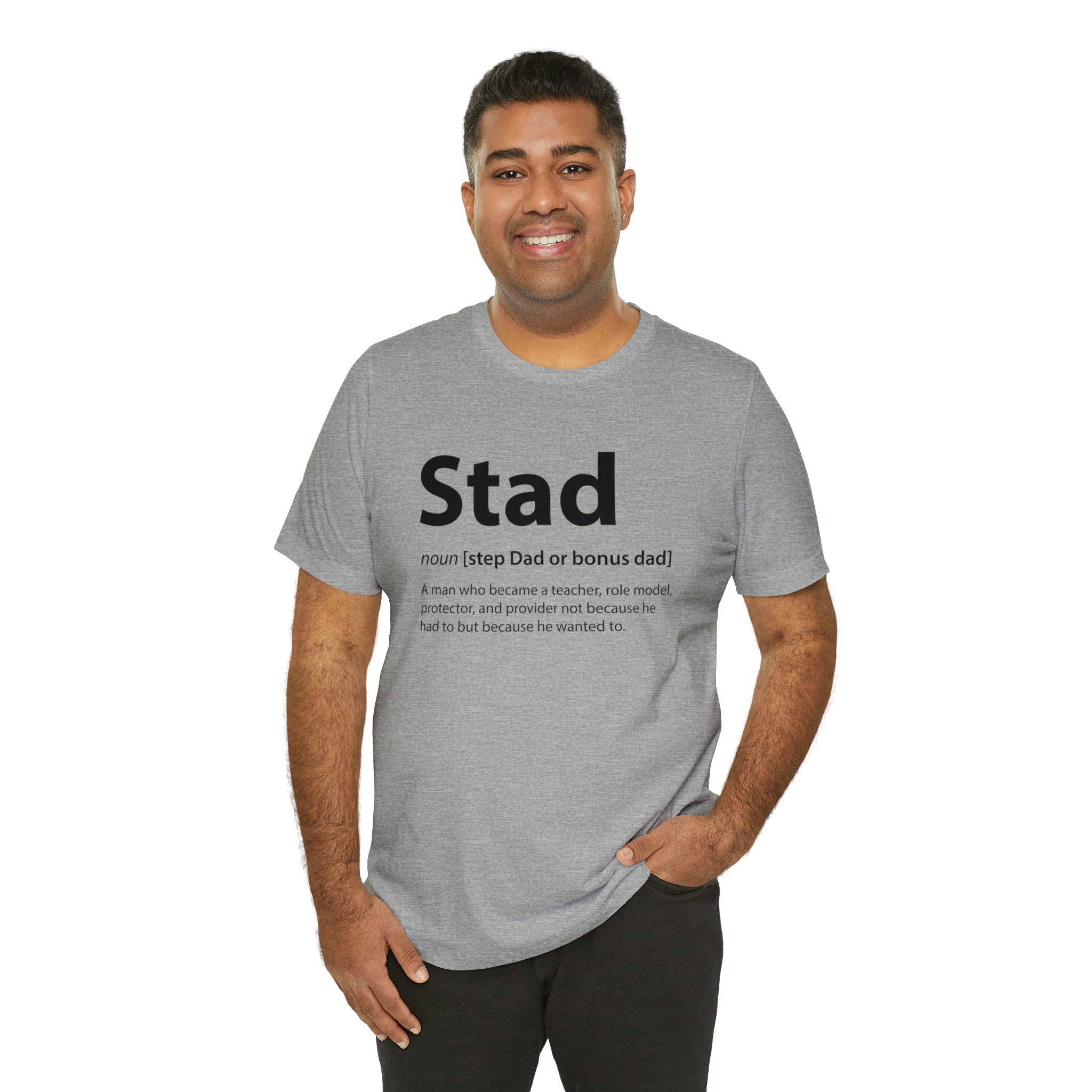 Fathers Day Gift Step Dad Unisex Softstyle T-Shirt Stad Step definition