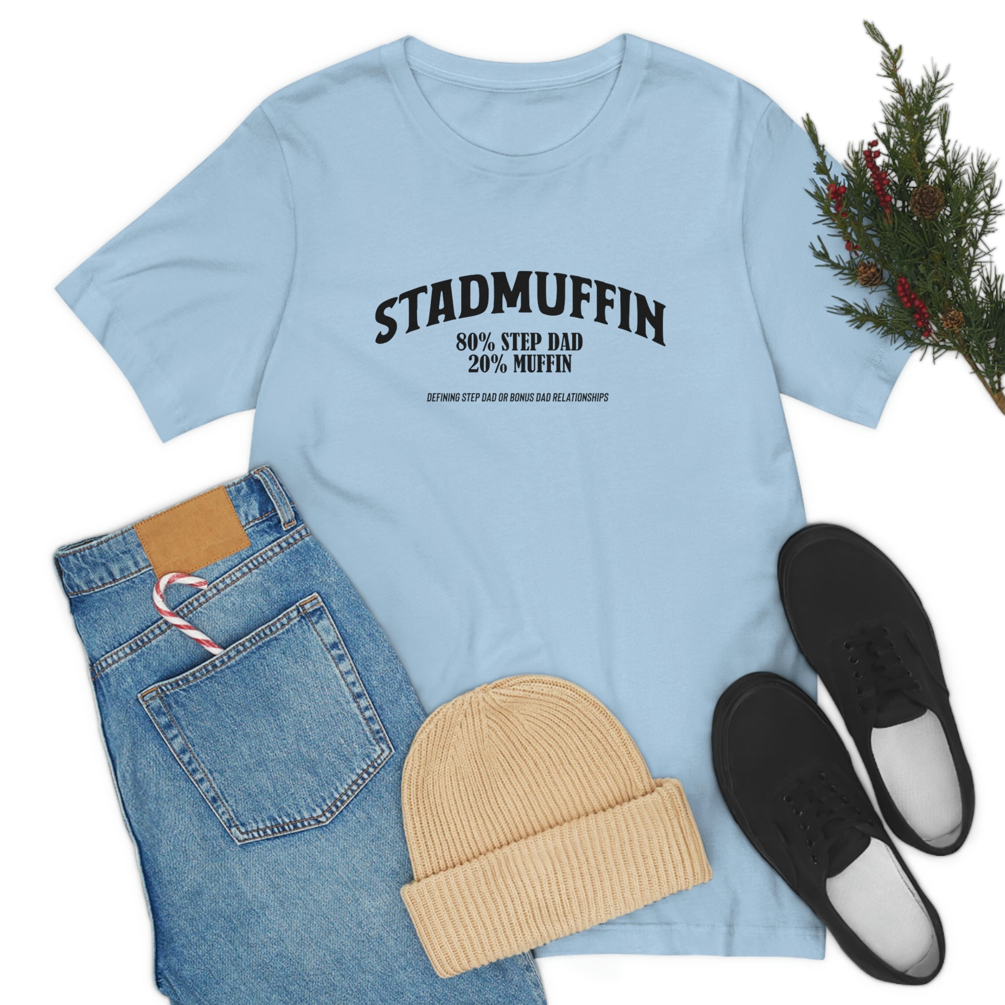 Fathers Day Gift Step Dad Unisex Softstyle T-Shirt Stad Muffin Step Dad