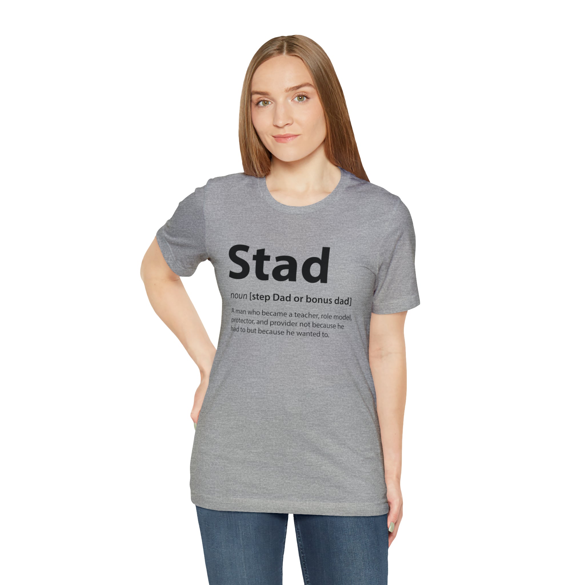 Fathers Day Gift Step Dad Unisex Softstyle T-Shirt Stad Step definition