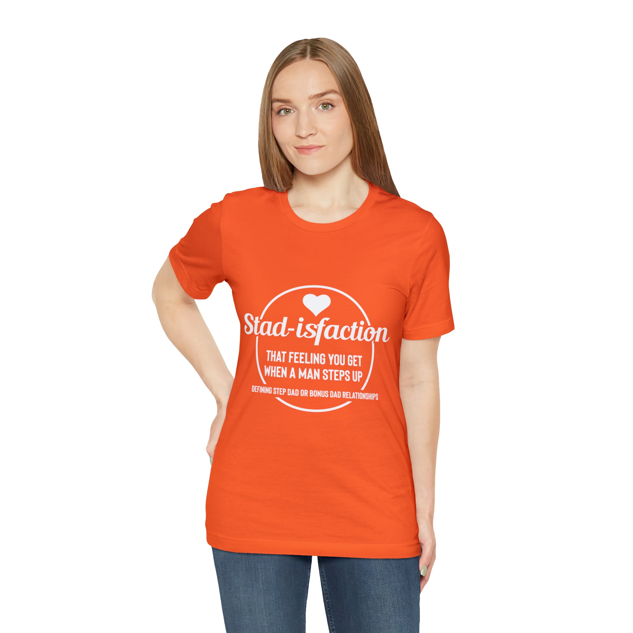 Fathers Day Gift Step Dad Unisex Softstyle T-Shirt Stad -isfaction step Dad