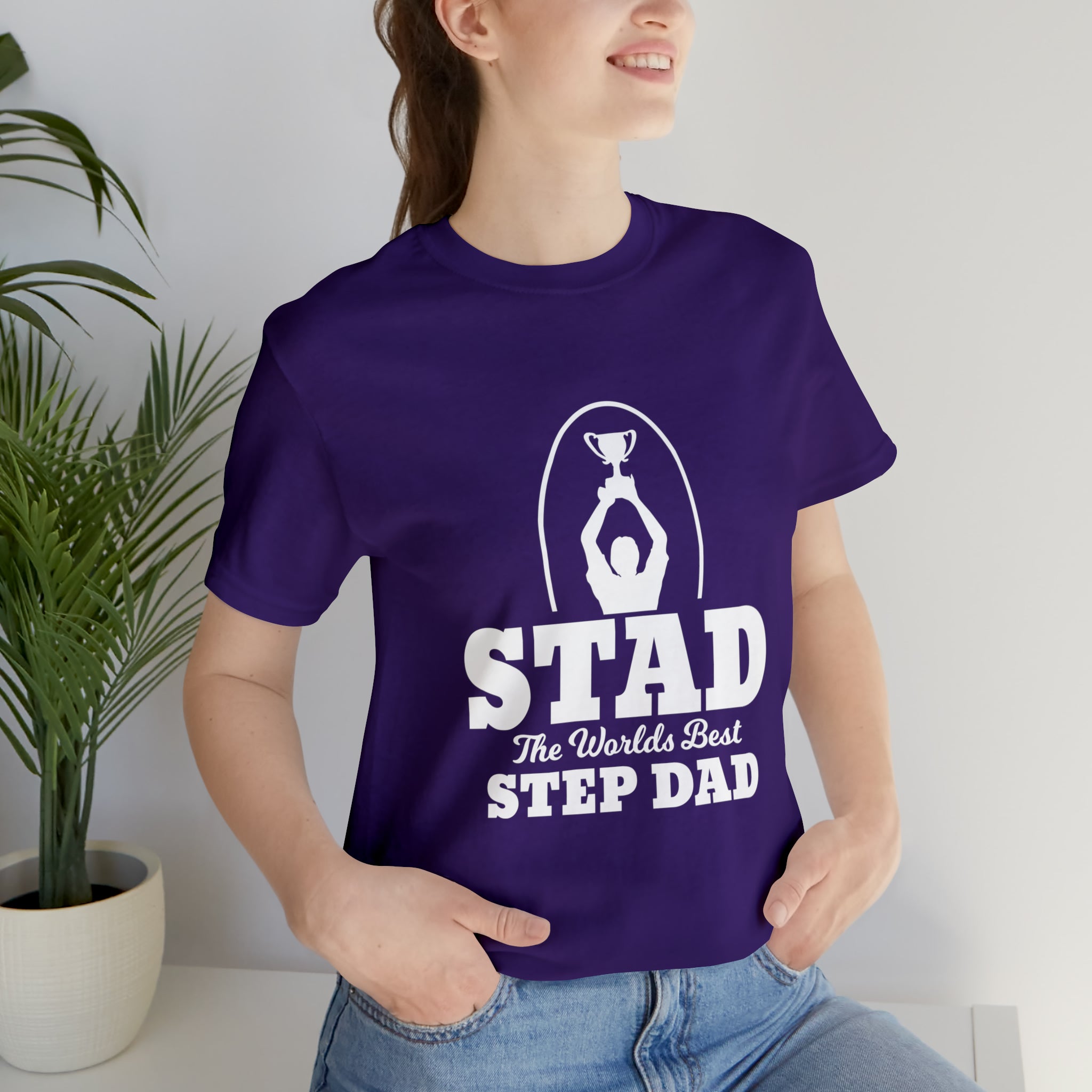 Fathers Day Gift Step Dad Unisex Softstyle T-Shirt Stad Worlds Best Step Dad