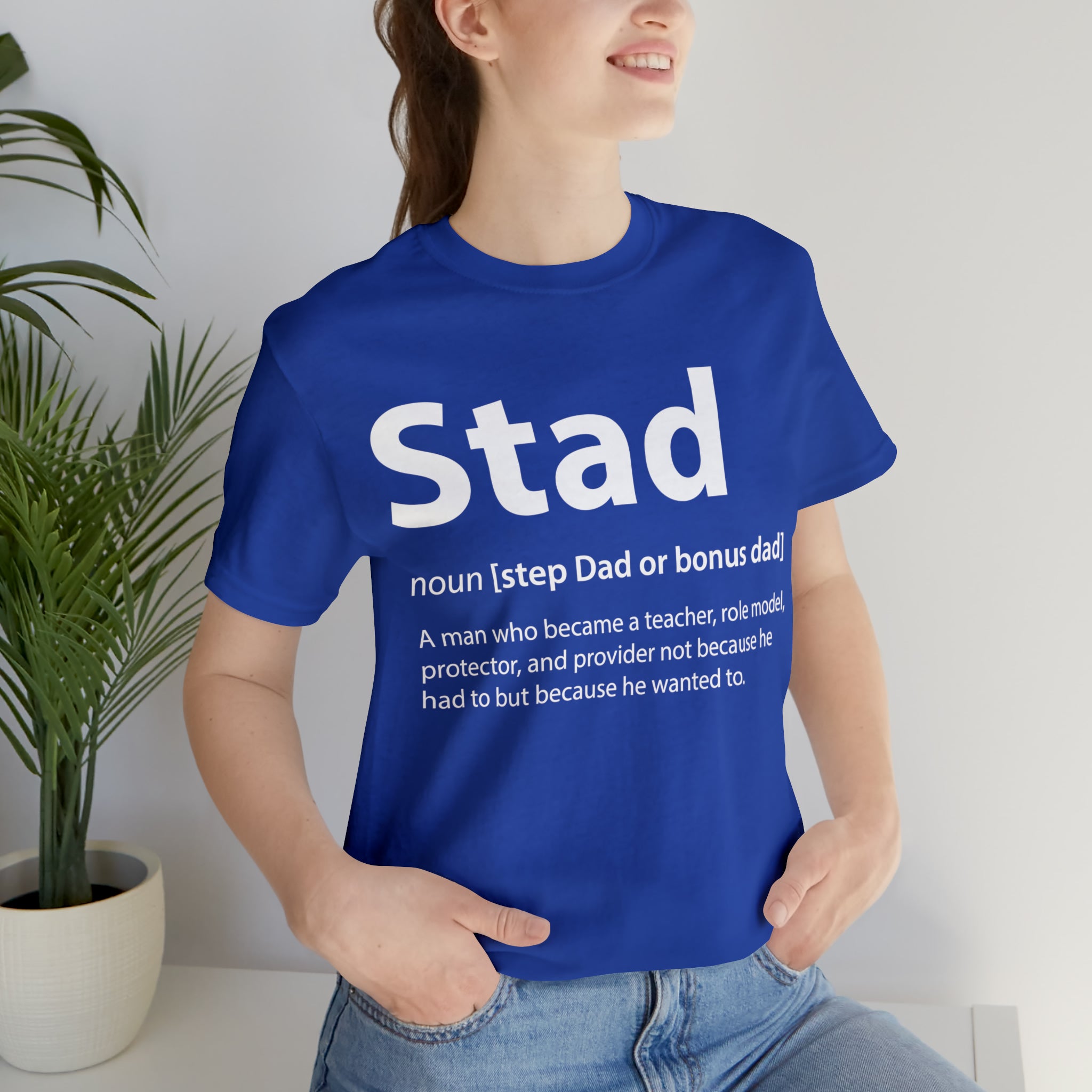 Fathers Day Gift Step Dad Unisex Softstyle T-Shirt Stad Step definition