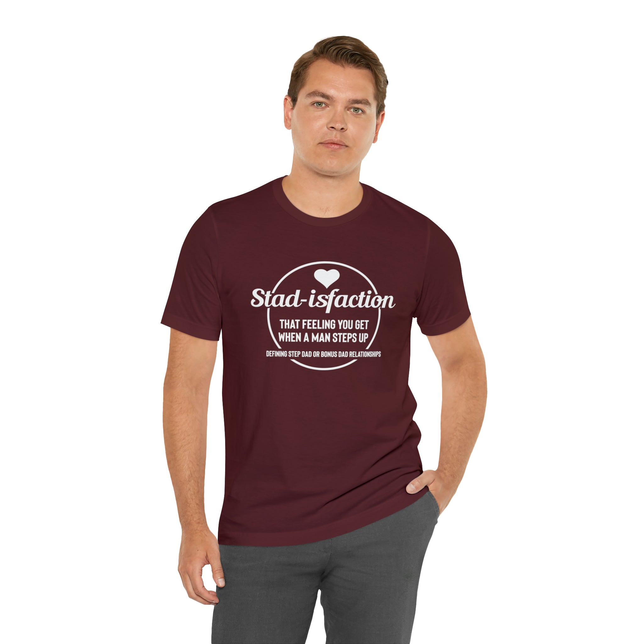 Fathers Day Gift Step Dad Unisex Softstyle T-Shirt Stad-isfaction Step Dad