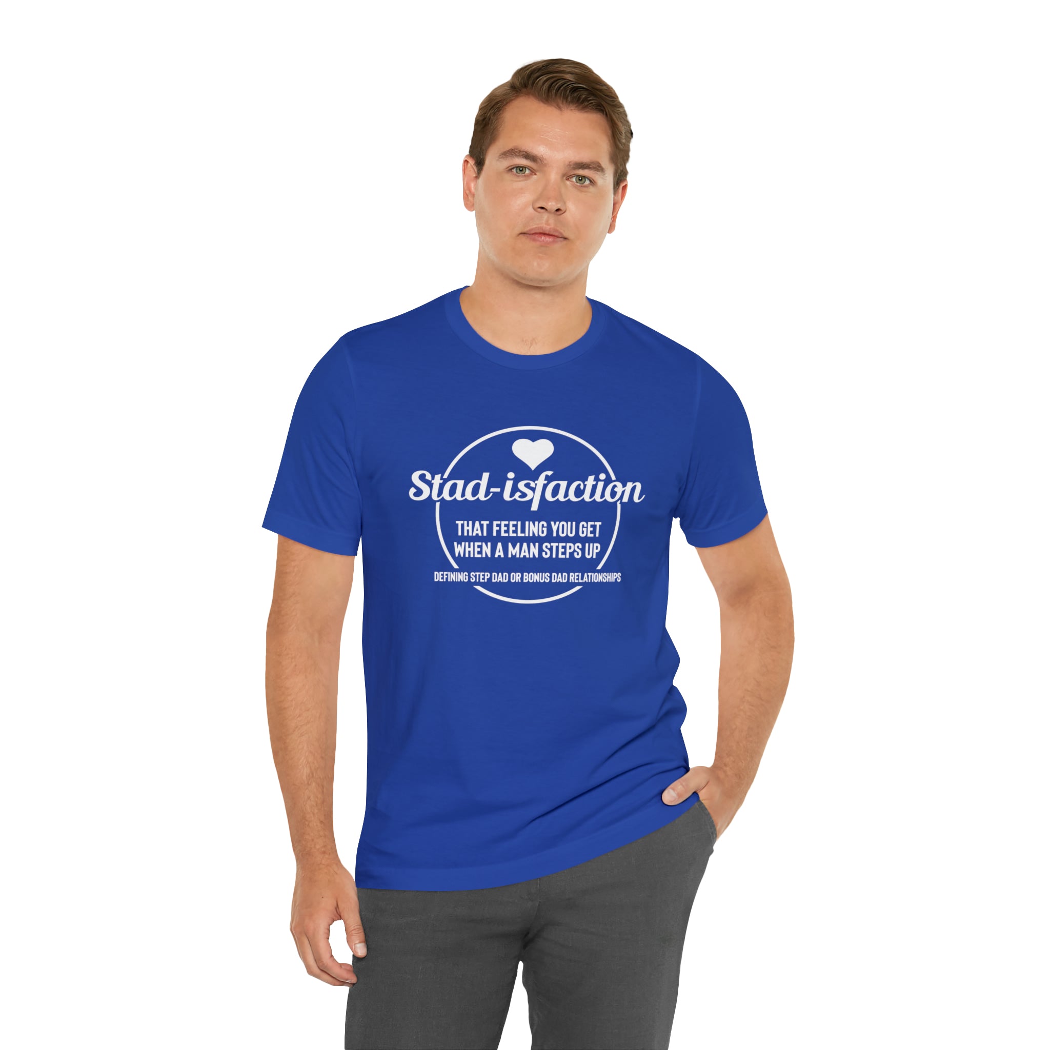 Fathers Day Gift Step Dad Unisex Softstyle T-Shirt Stad-isfaction Step Dad