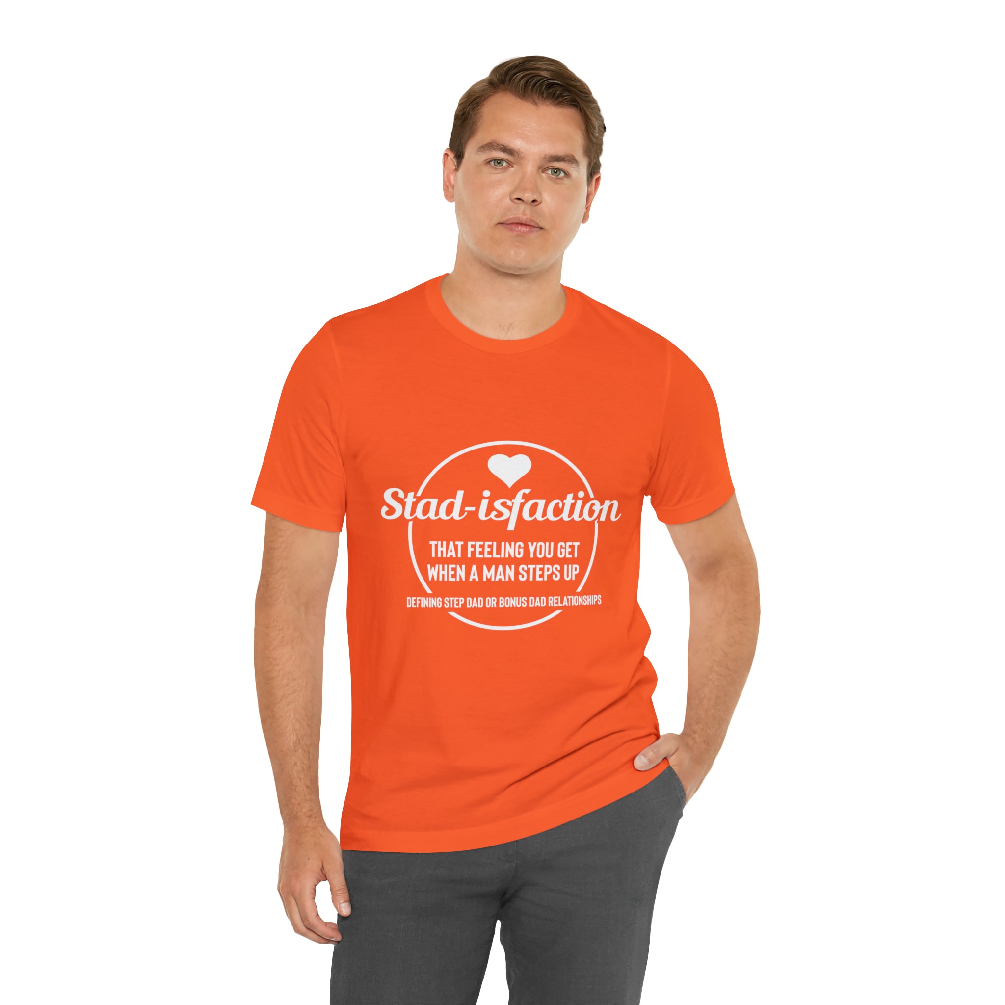 Fathers Day Gift Step Dad Unisex Softstyle T-Shirt Stad -isfaction step Dad