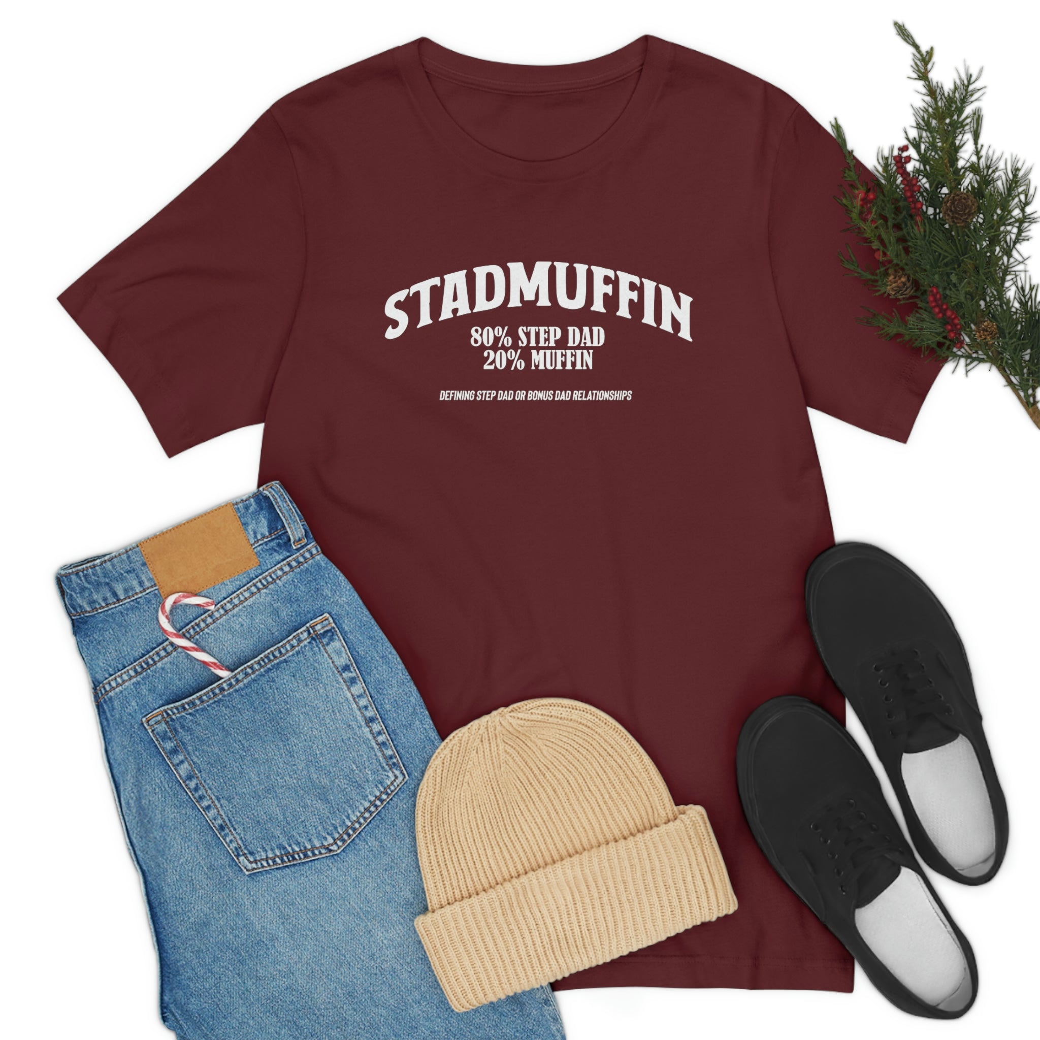 Fathers Day Gift Step Dad Unisex Softstyle T-Shirt Stad Muffin Step Dad
