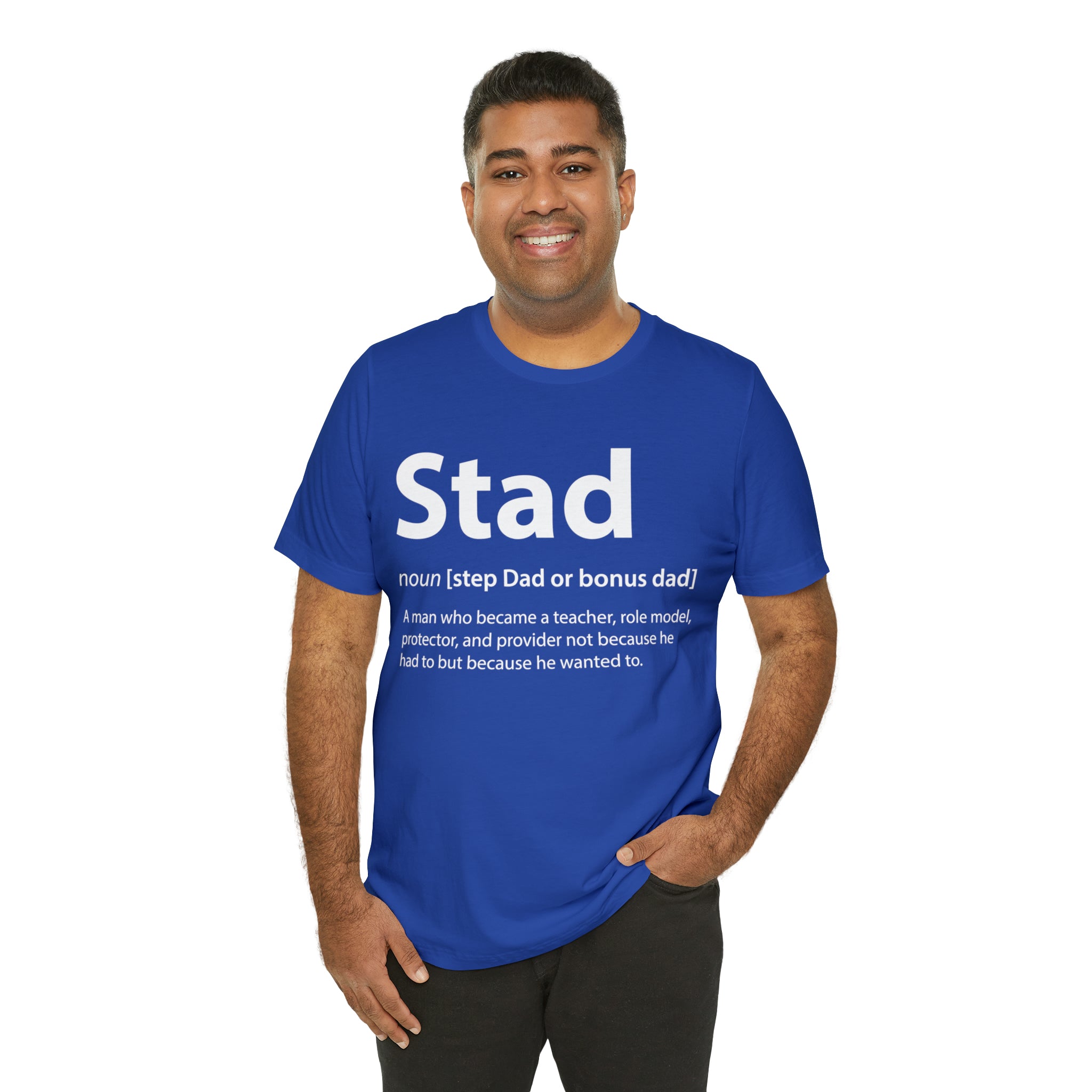 Fathers Day Gift Step Dad Unisex Softstyle T-Shirt Stad Step definition