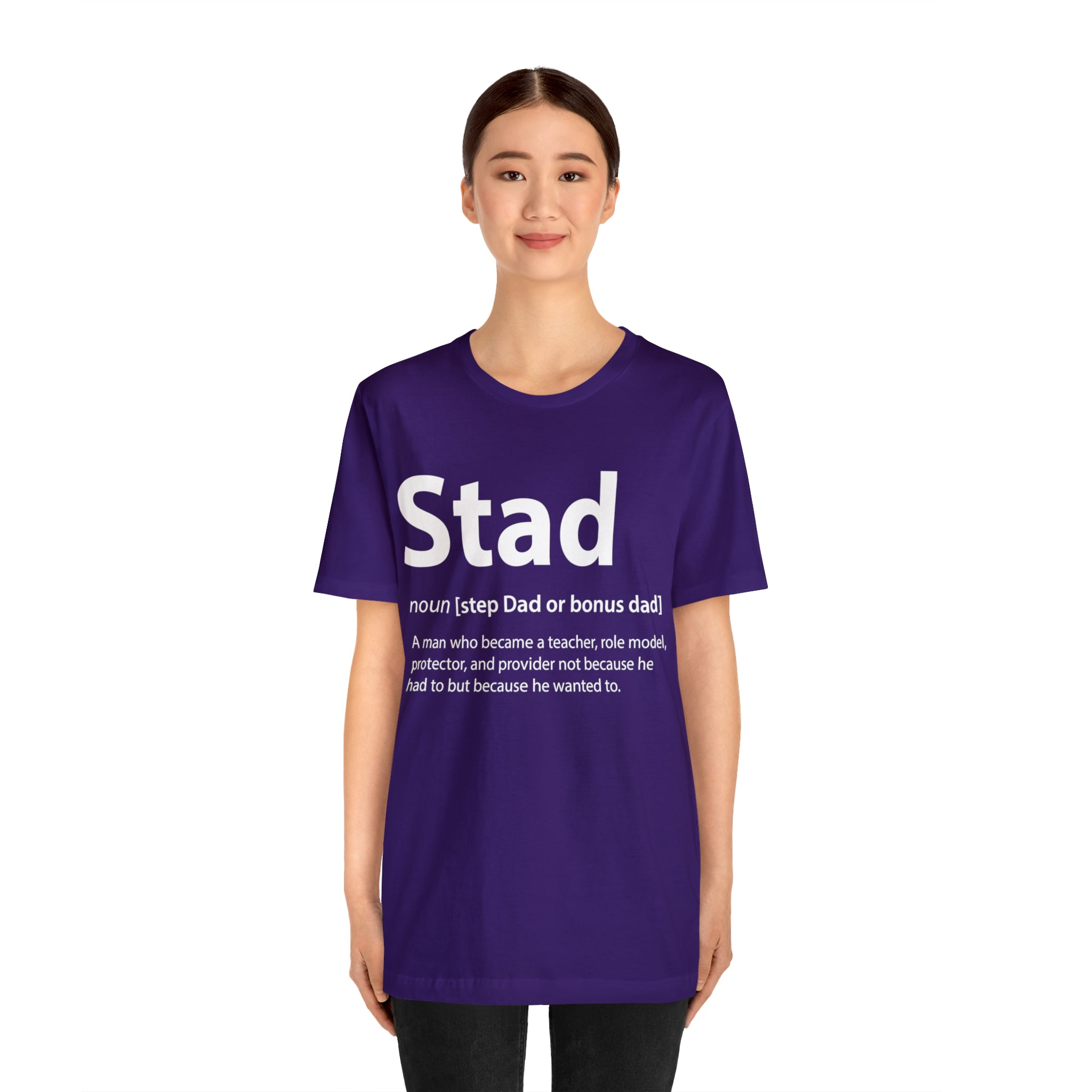 Fathers Day Gift Step Dad Unisex Softstyle T-Shirt Stad Step definition