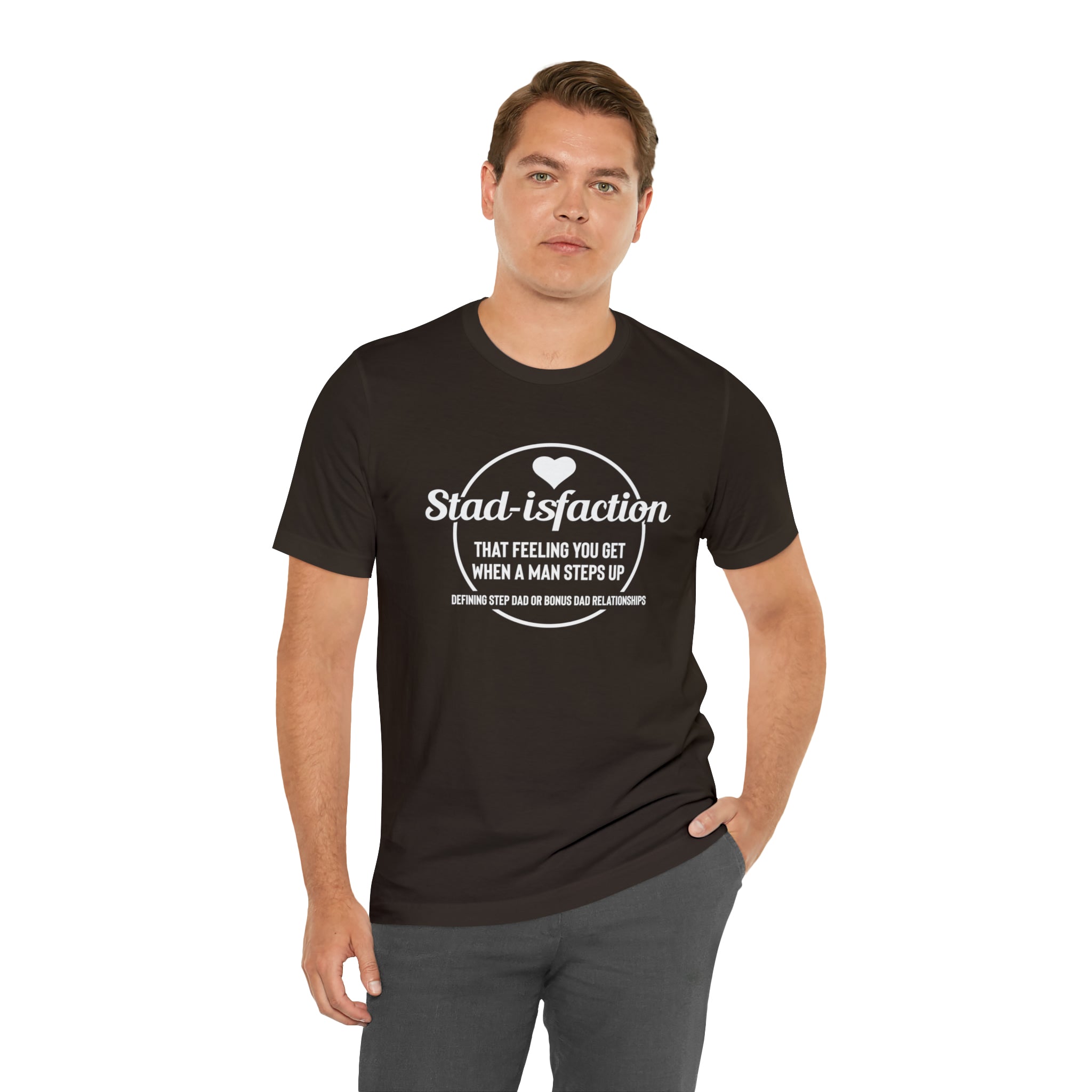 Fathers Day Gift Step Dad Unisex Softstyle T-Shirt Stad-isfaction Step Dad