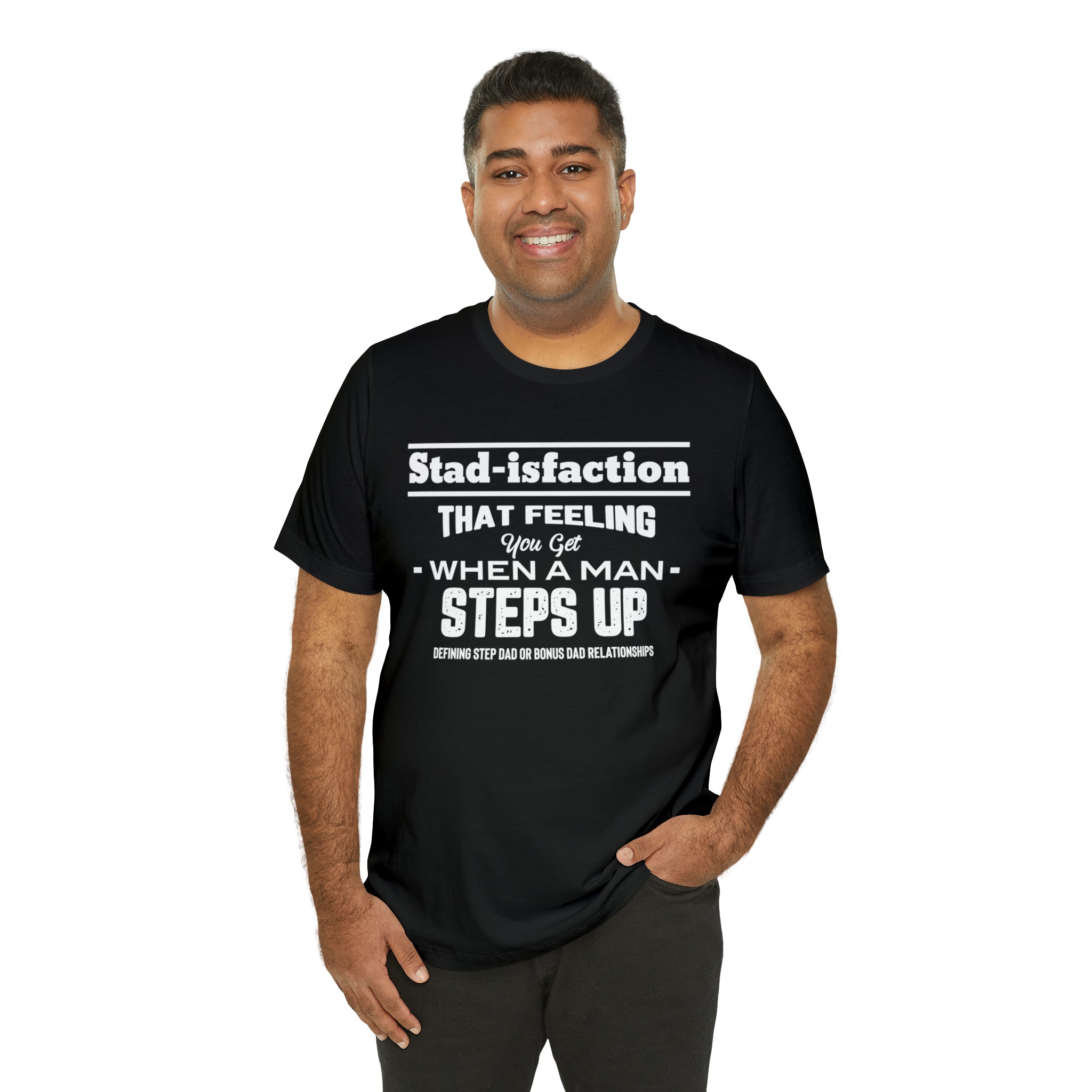 Fathers Day Gift Step Dad Unisex Softstyle T-Shirt Stad-isfaction Step Dad