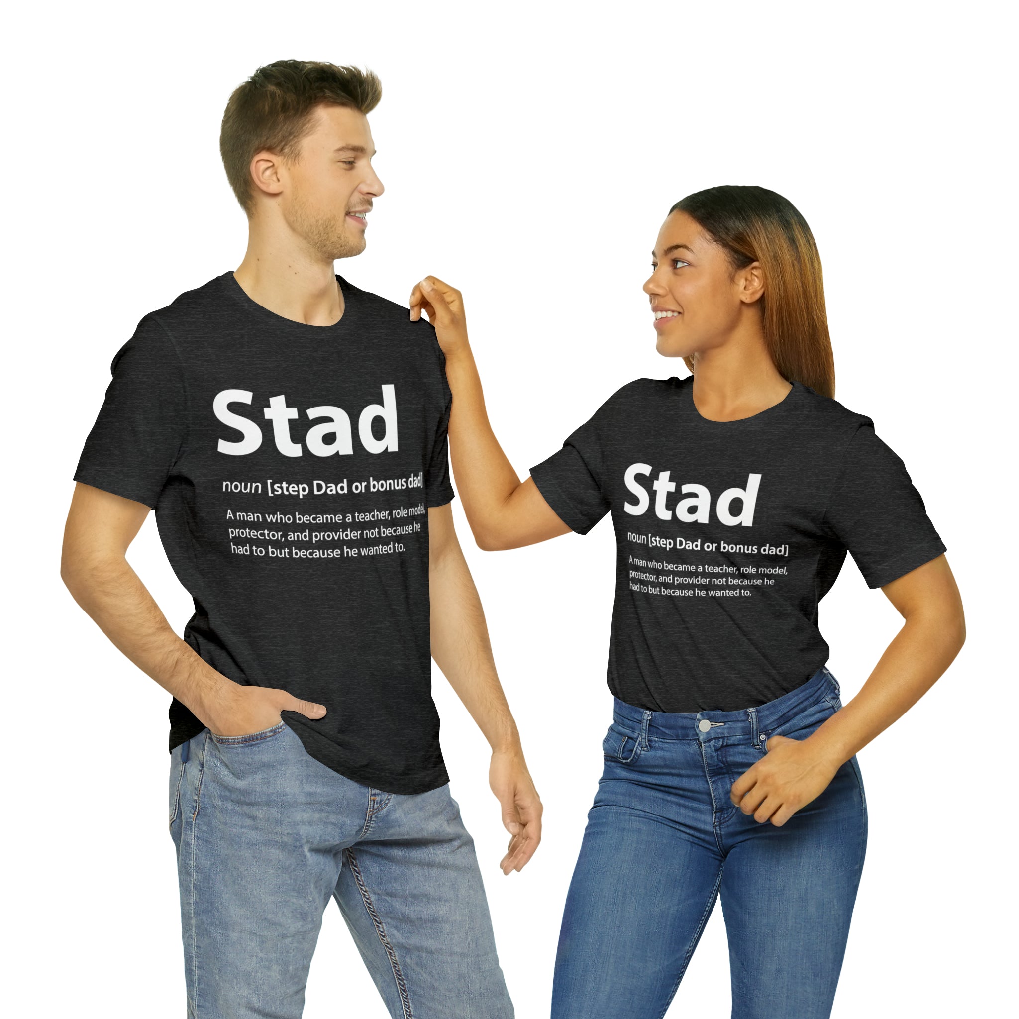 Fathers Day Gift Step Dad Unisex Softstyle T-Shirt Stad Step definition