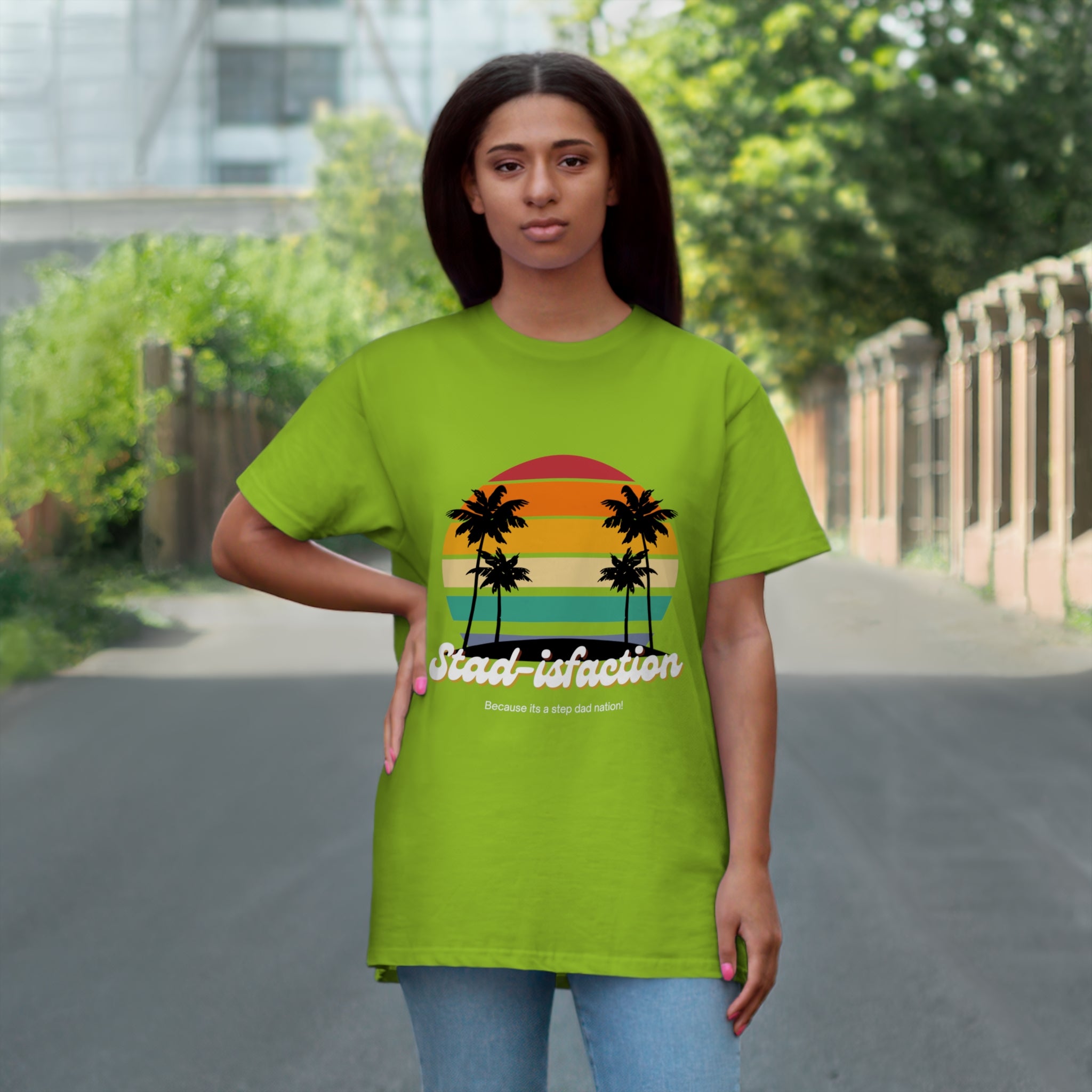Fathers Day Gift Step Dad Unisex Softstyle T-Shirt Stad-isfaction