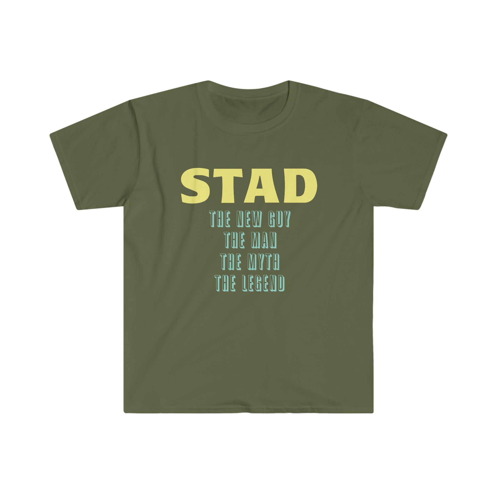 Fathers Day Gift Step Dad Unisex Softstyle T-Shirt Stad the new guy step dad