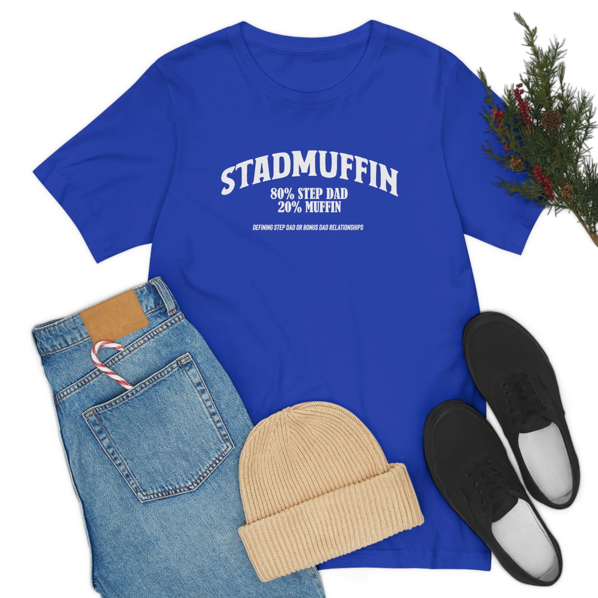 Fathers Day Gift Step Dad Unisex Softstyle T-Shirt Stad Muffin Step Dad