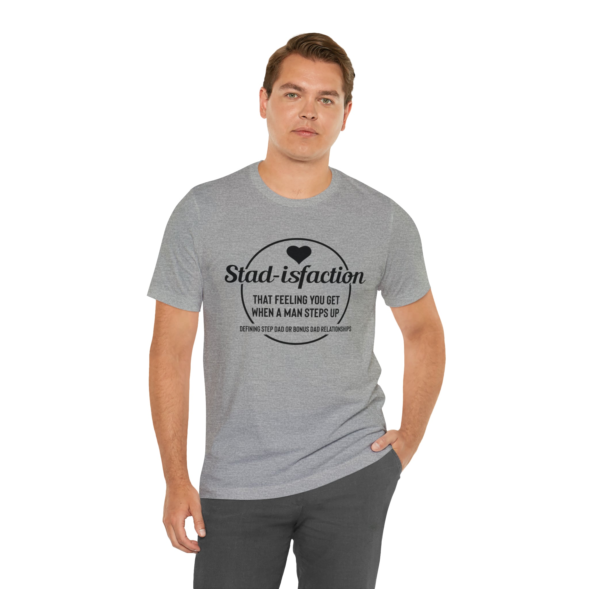 Fathers Day Gift Step Dad Unisex Softstyle T-Shirt Stad-isfaction Step Dad