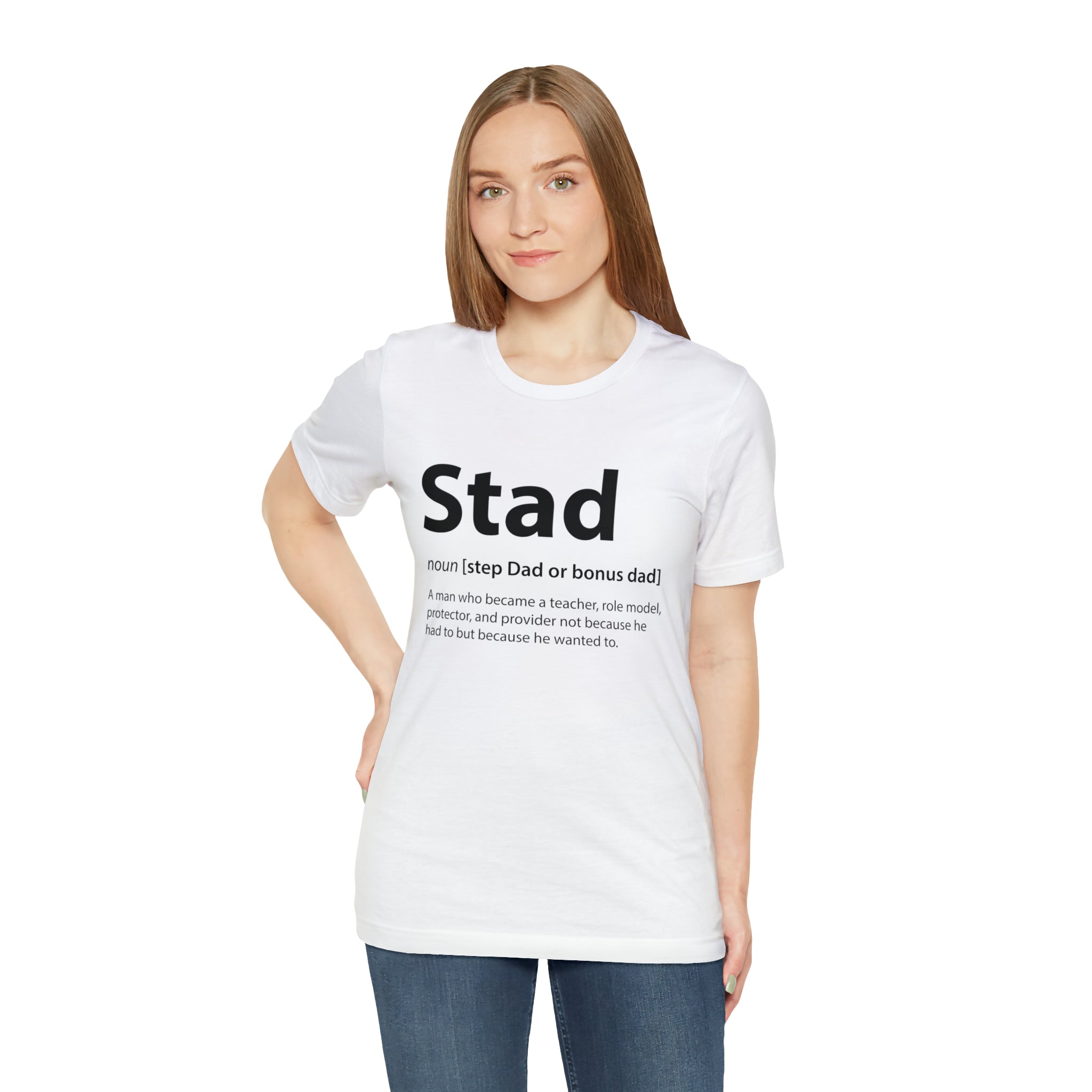 Fathers Day Gift Step Dad Unisex Softstyle T-Shirt Stad Step definition