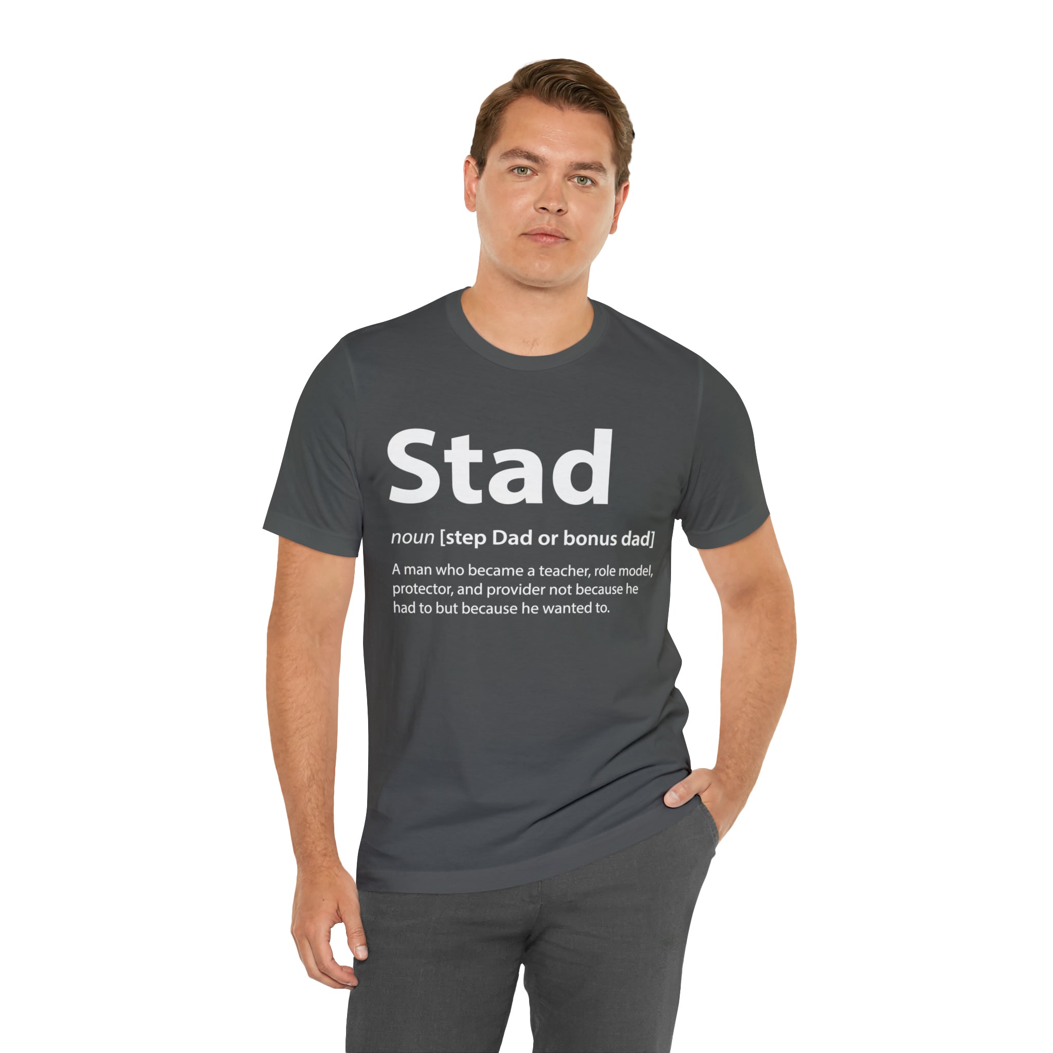 Fathers Day Gift Step Dad Unisex Softstyle T-Shirt Stad Step definition