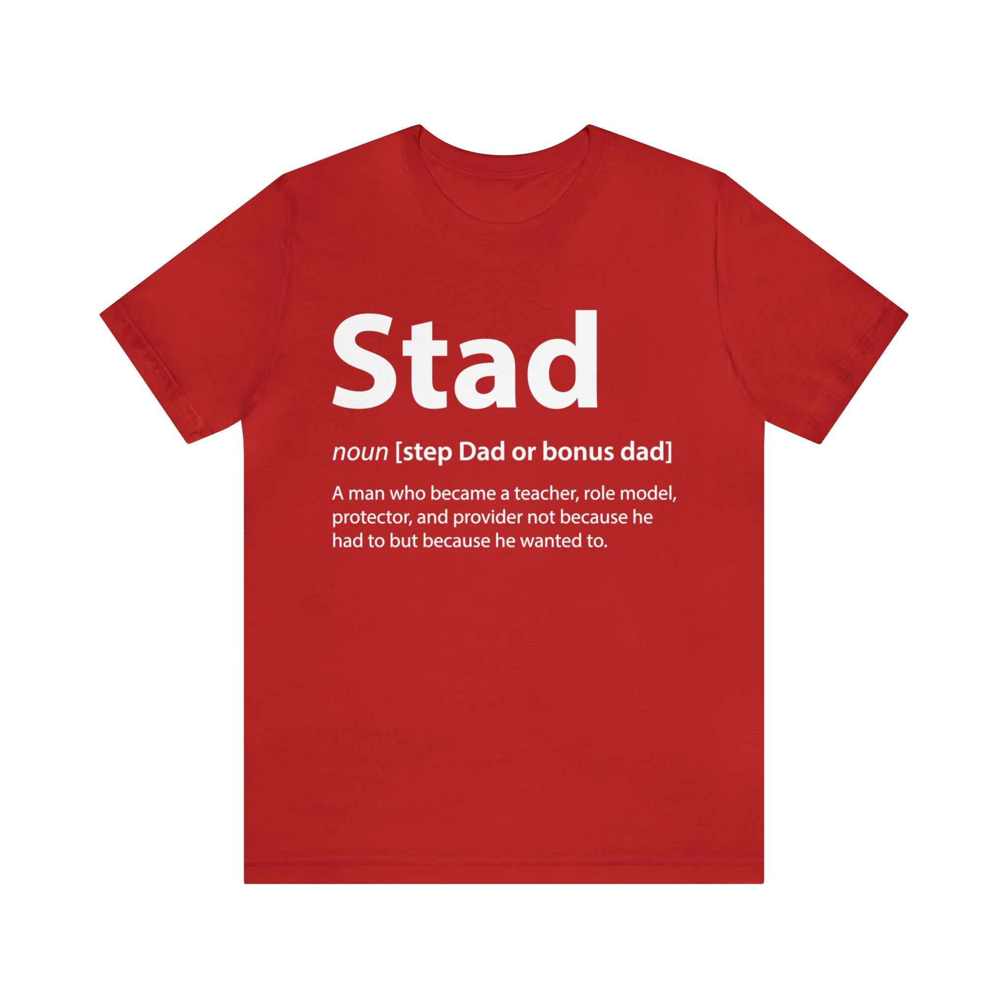 Fathers Day Gift Step Dad Unisex Softstyle T-Shirt Stad Step definition