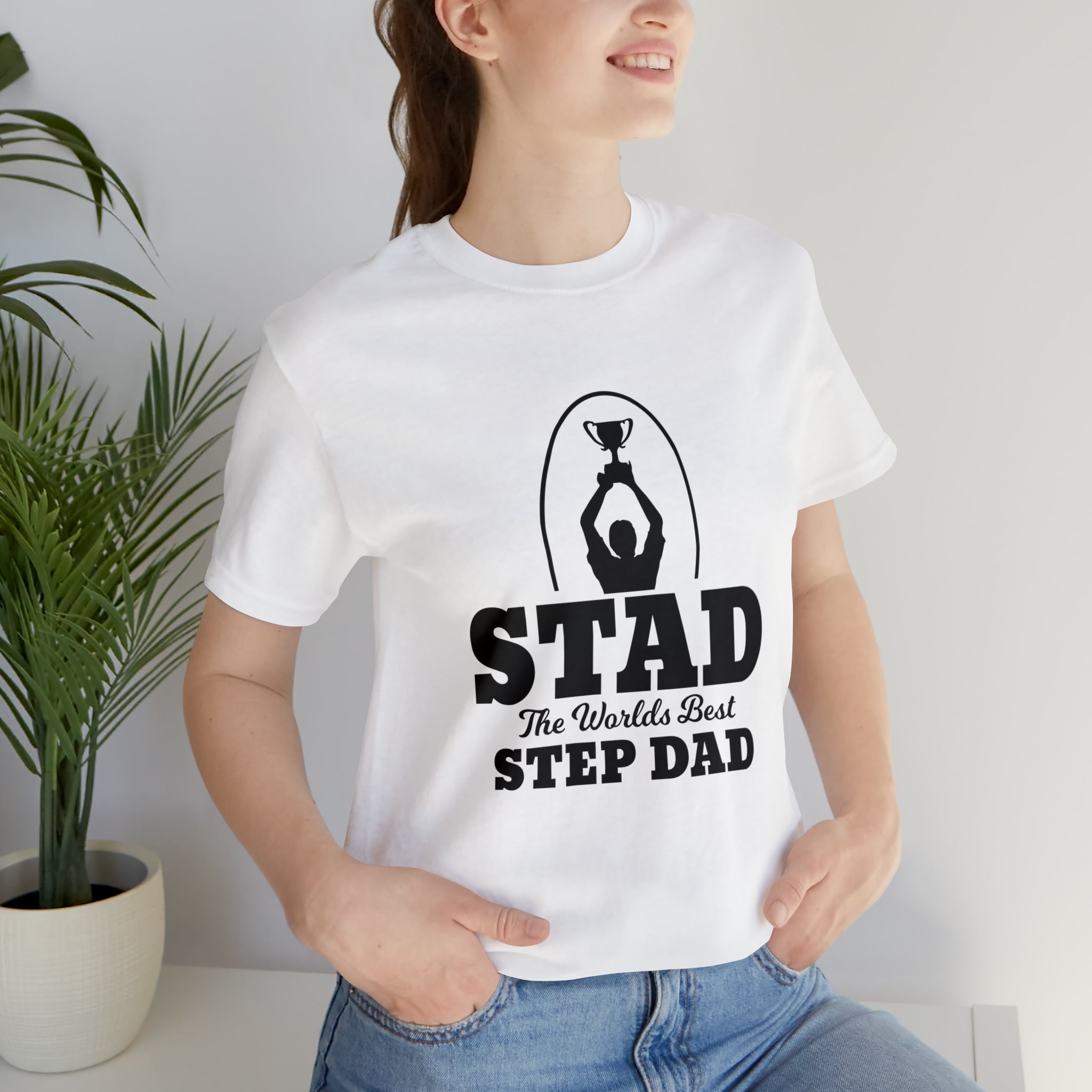 Fathers Day Gift Step Dad Unisex Softstyle T-Shirt Stad Worlds Best Step Dad