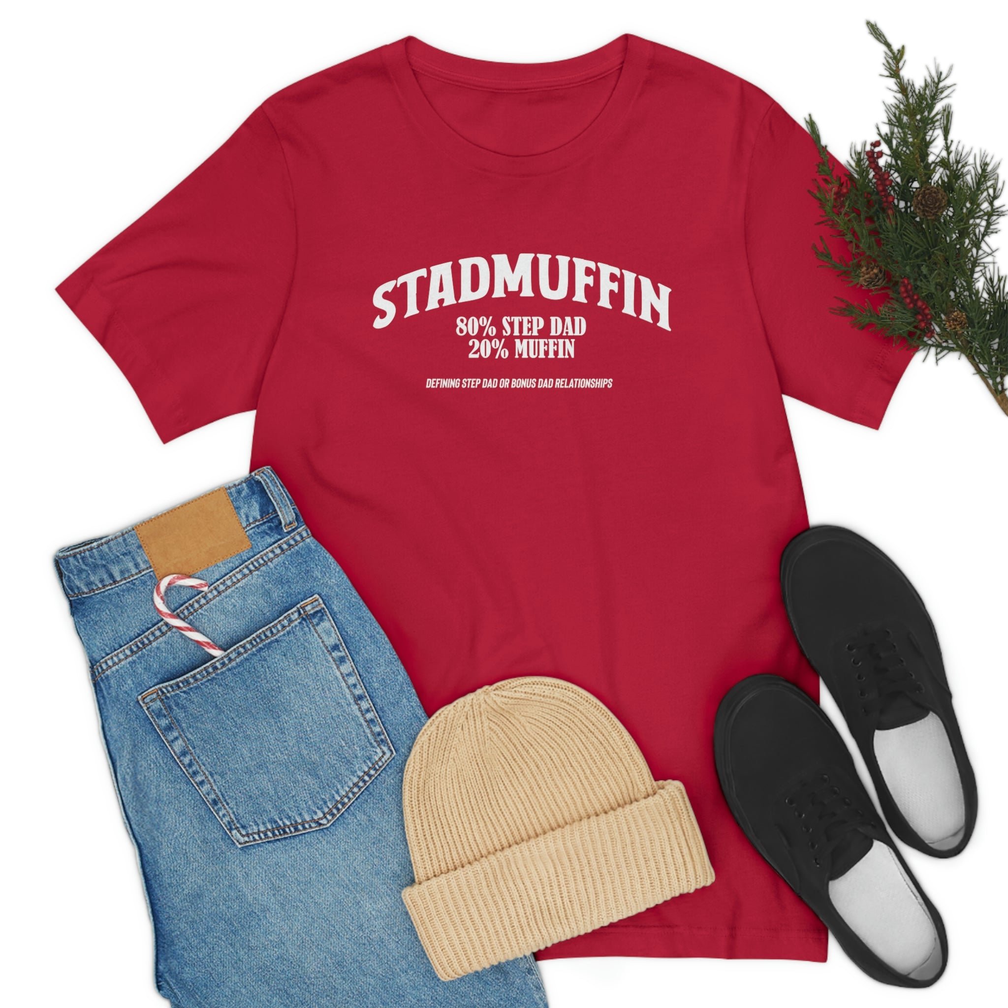 Fathers Day Gift Step Dad Unisex Softstyle T-Shirt Stad Muffin Step Dad