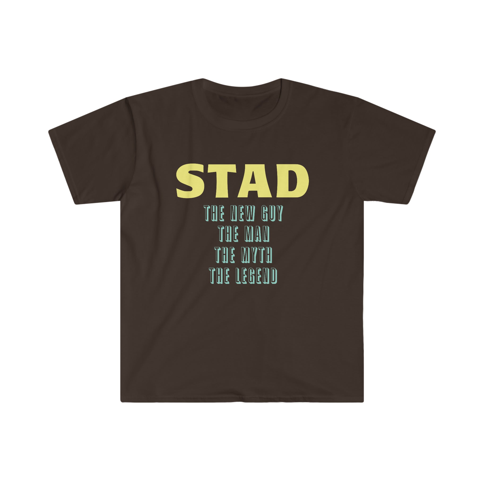 Fathers Day Gift Step Dad Unisex Softstyle T-Shirt Stad the new guy step dad