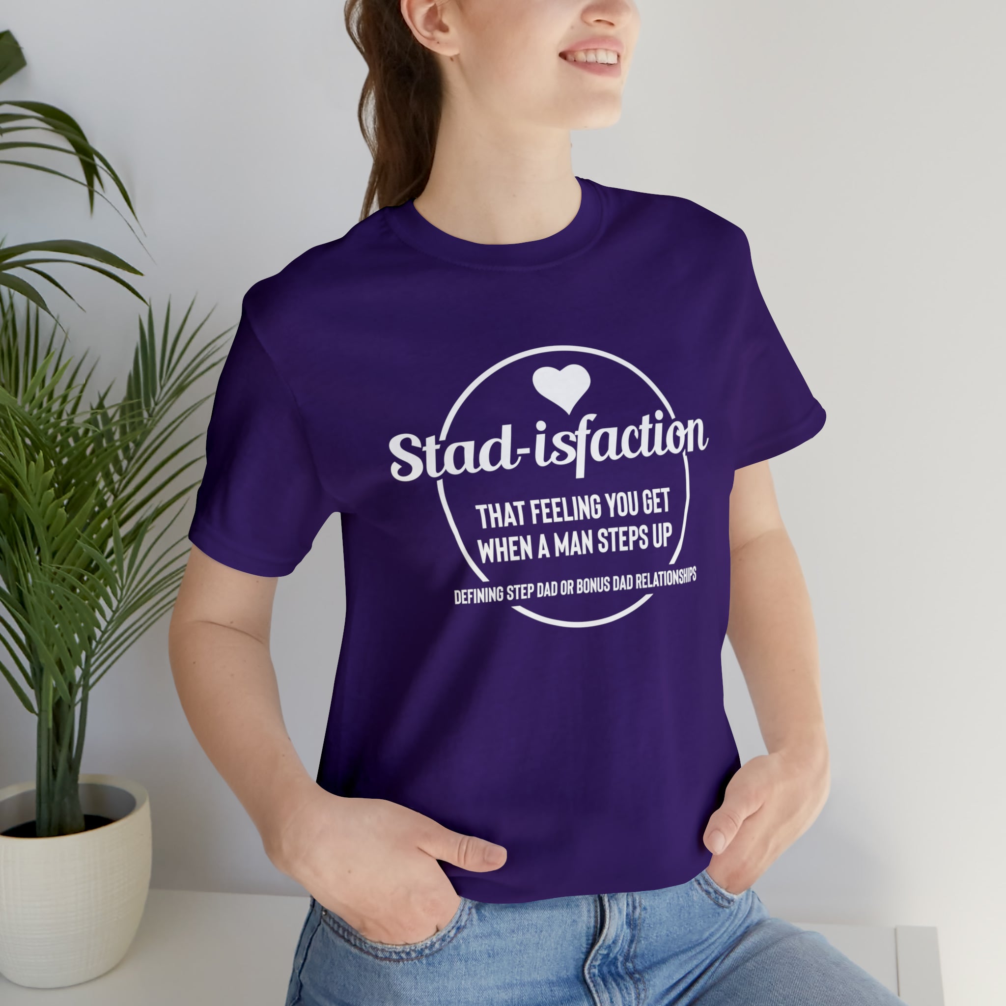 Fathers Day Gift Step Dad Unisex Softstyle T-Shirt Stad-isfaction Step Dad