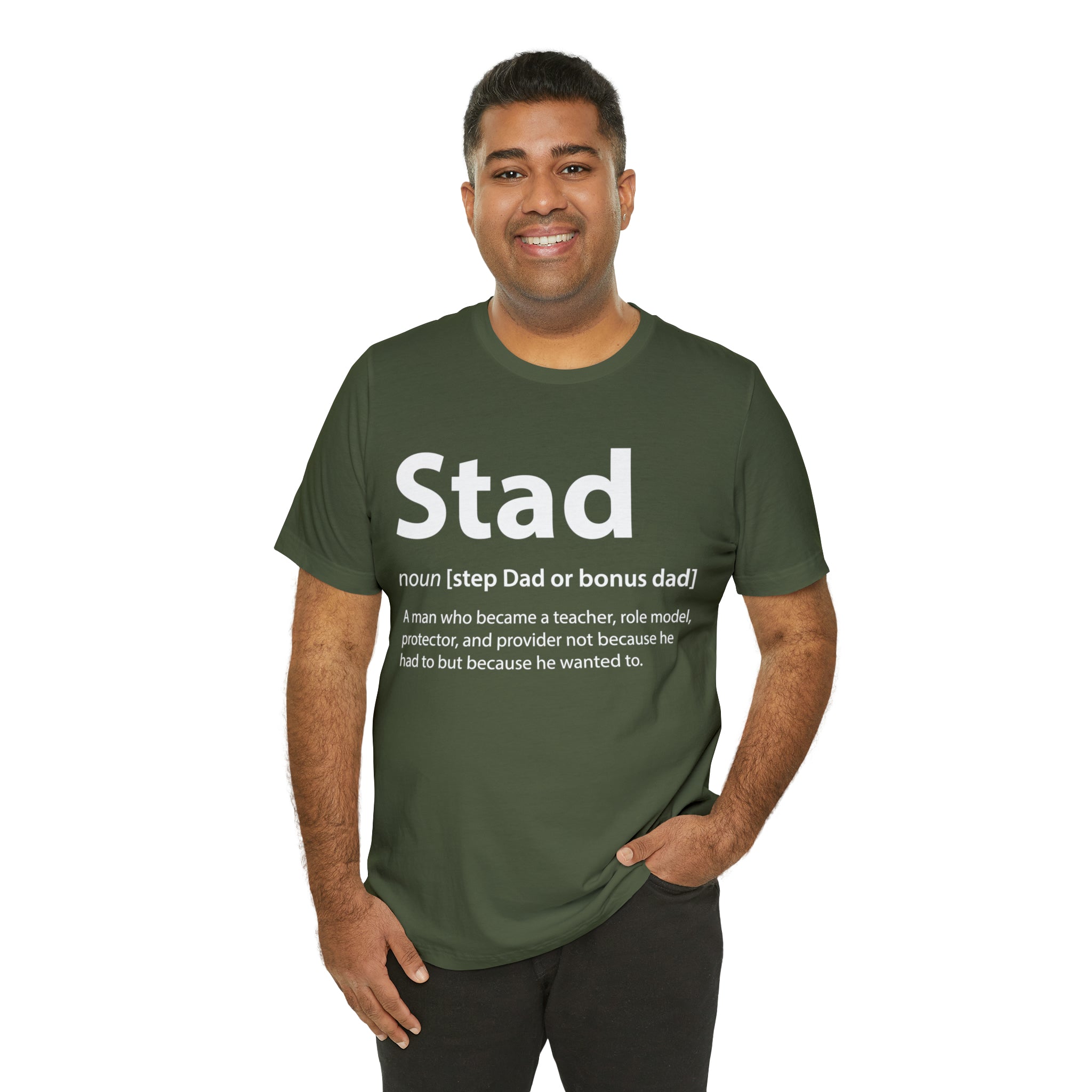 Fathers Day Gift Step Dad Unisex Softstyle T-Shirt Stad Step definition