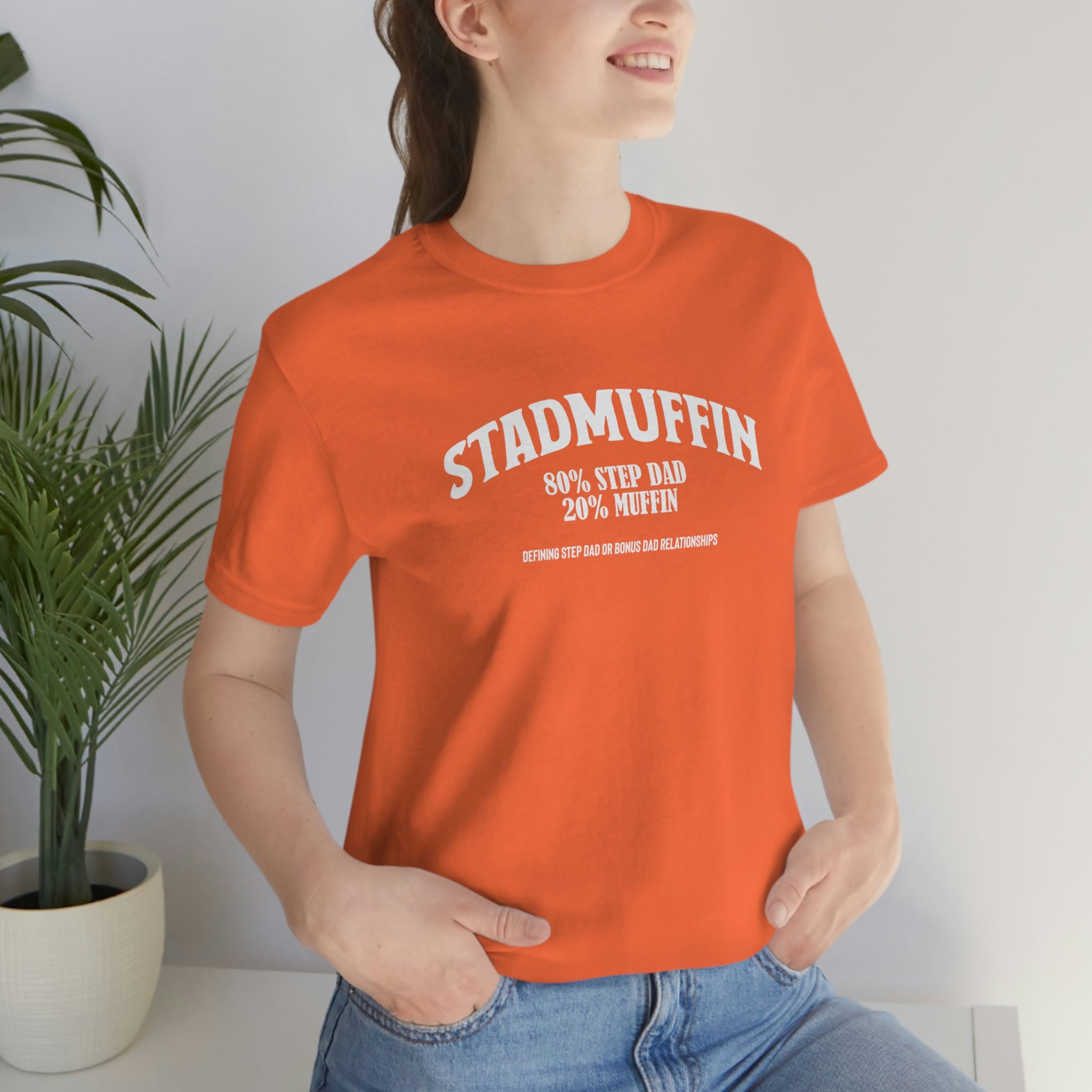 Fathers Day Gift Step Dad Unisex Softstyle T-Shirt Stad Muffin Step Dad
