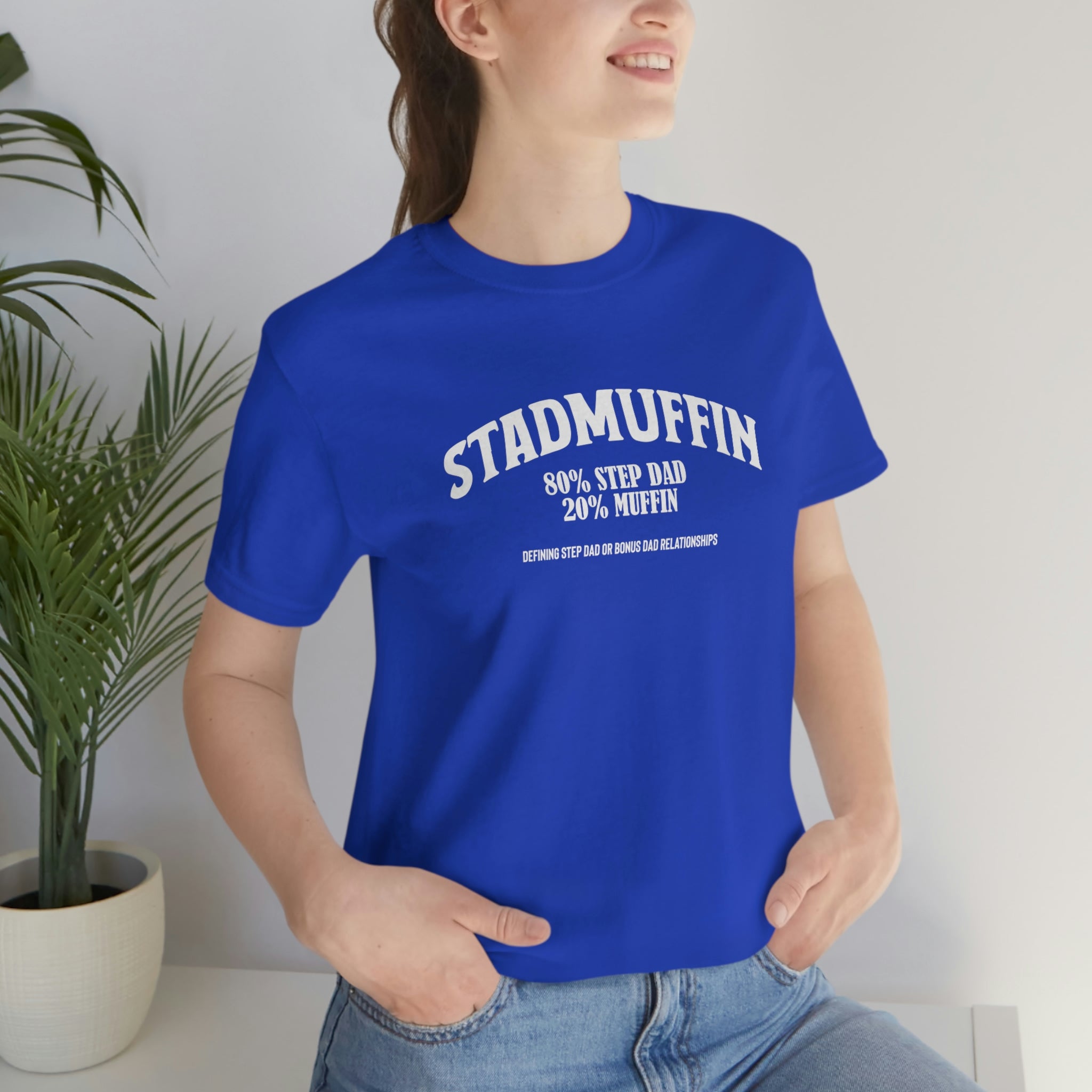 Fathers Day Gift Step Dad Unisex Softstyle T-Shirt Stad Muffin Step Dad