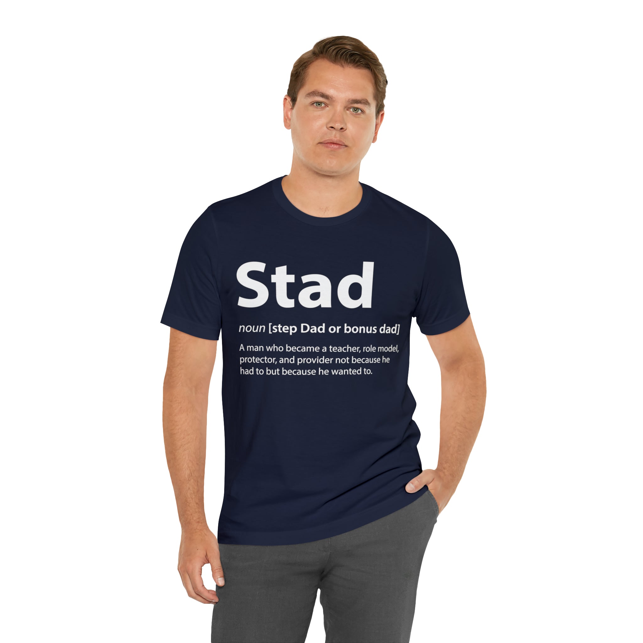 Fathers Day Gift Step Dad Unisex Softstyle T-Shirt Stad Step definition