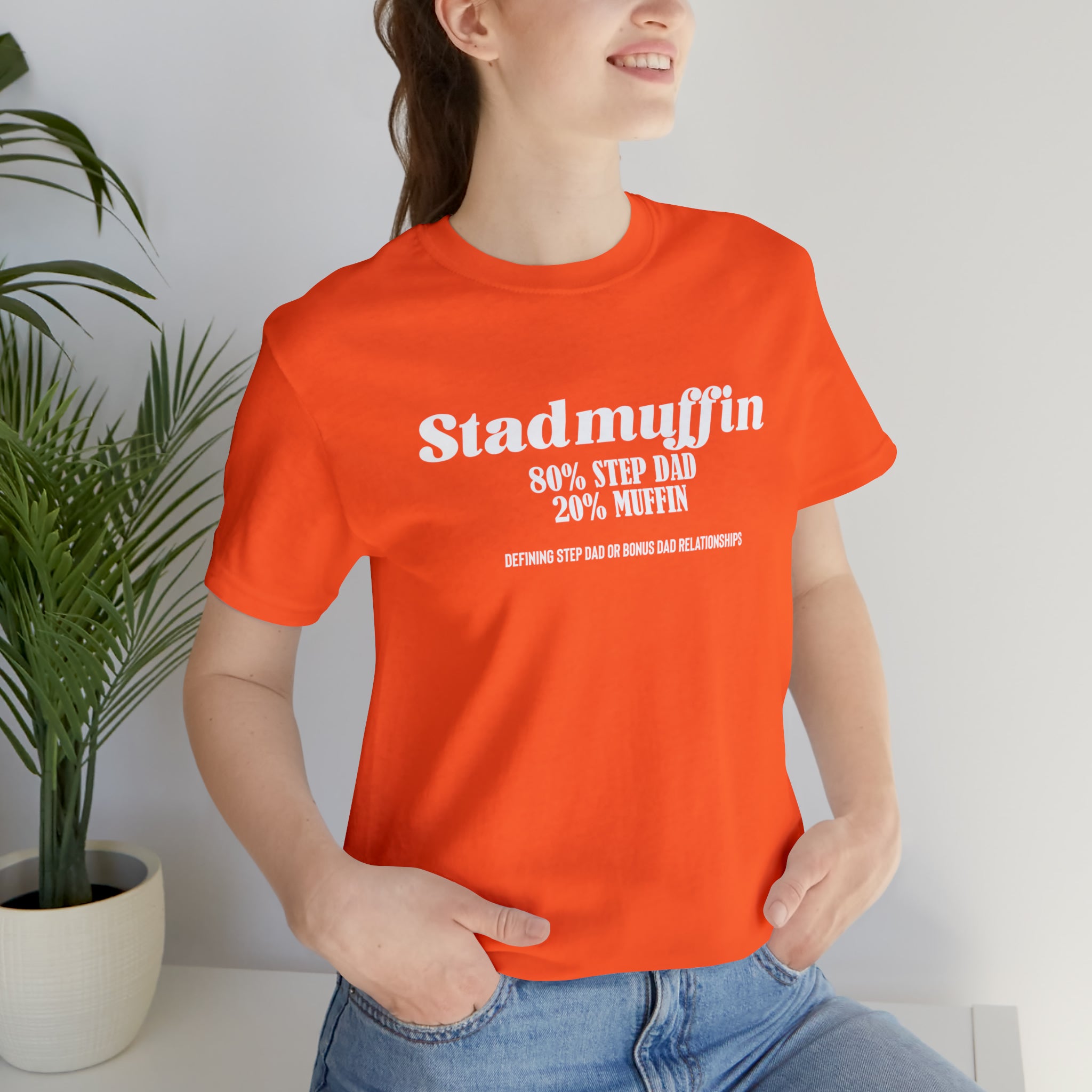 Fathers Day Gift Step Dad Unisex Softstyle T-Shirt Stad Muffin Step Dad